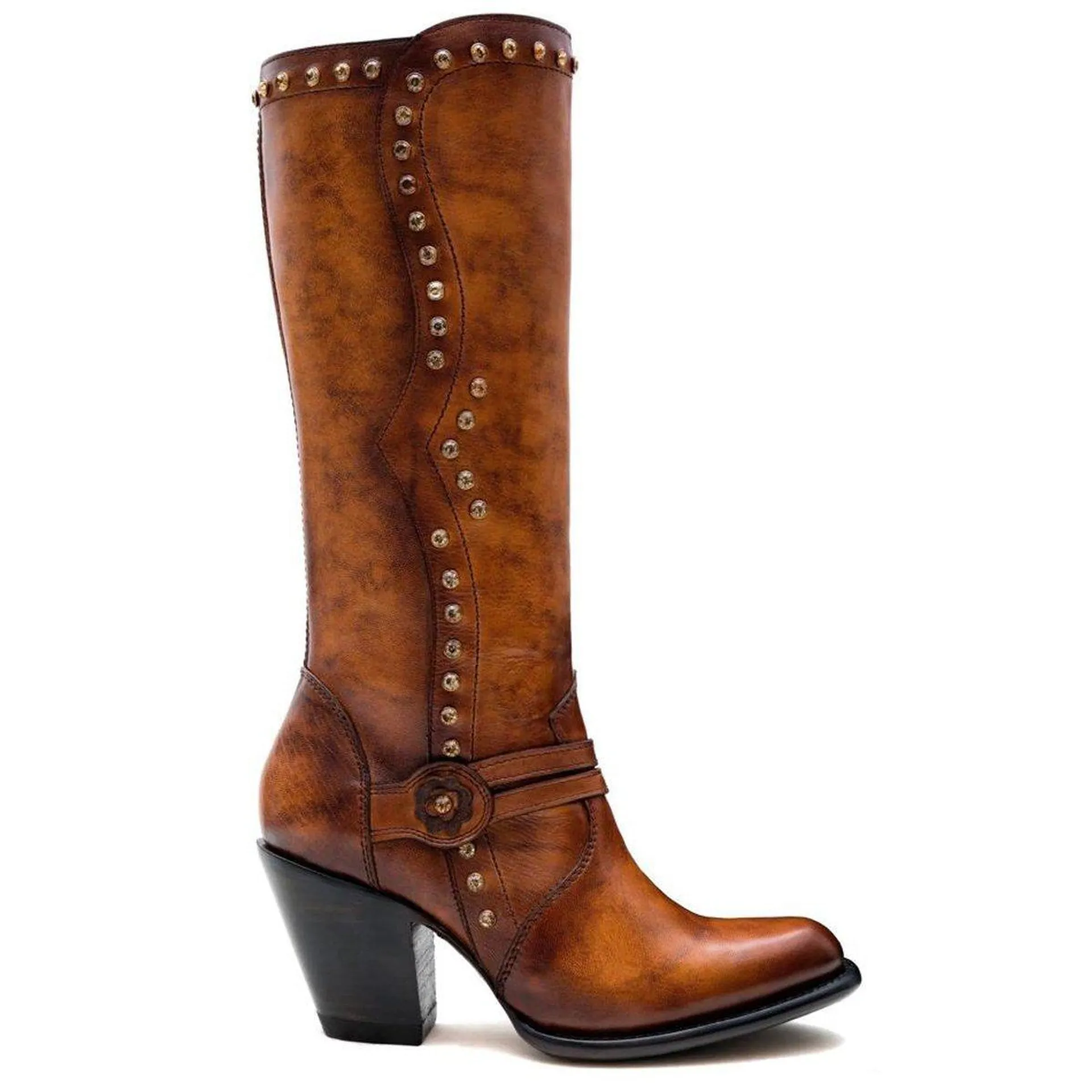 Botas de Cuero Alta para Dama, Denali Miel 3618351