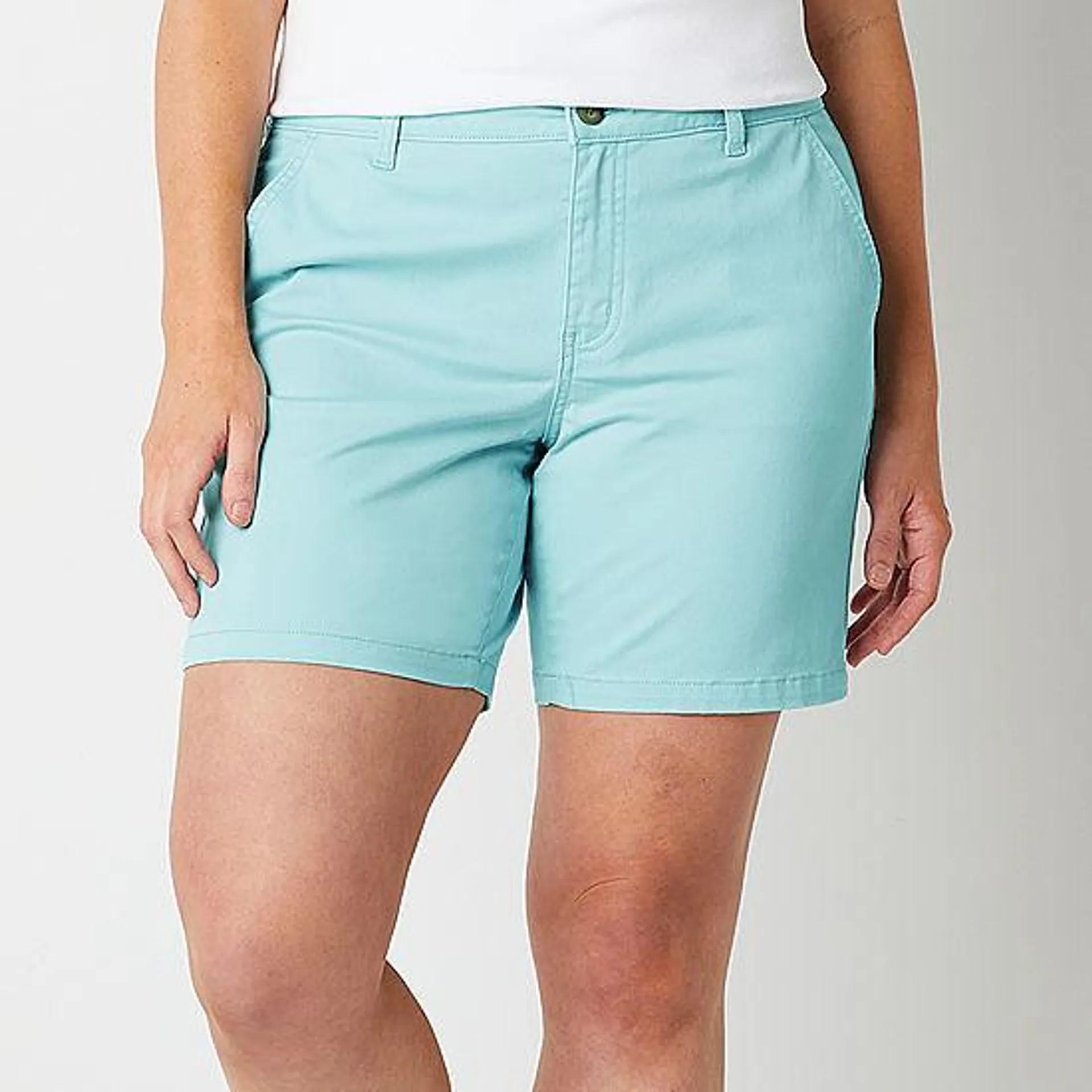 a.n.a Womens Mid Rise 7" Chino Short