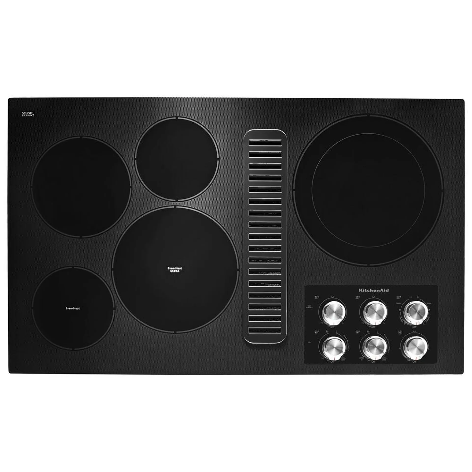 KitchenAid® 36" Black Electric Cooktop (Smooth Top)