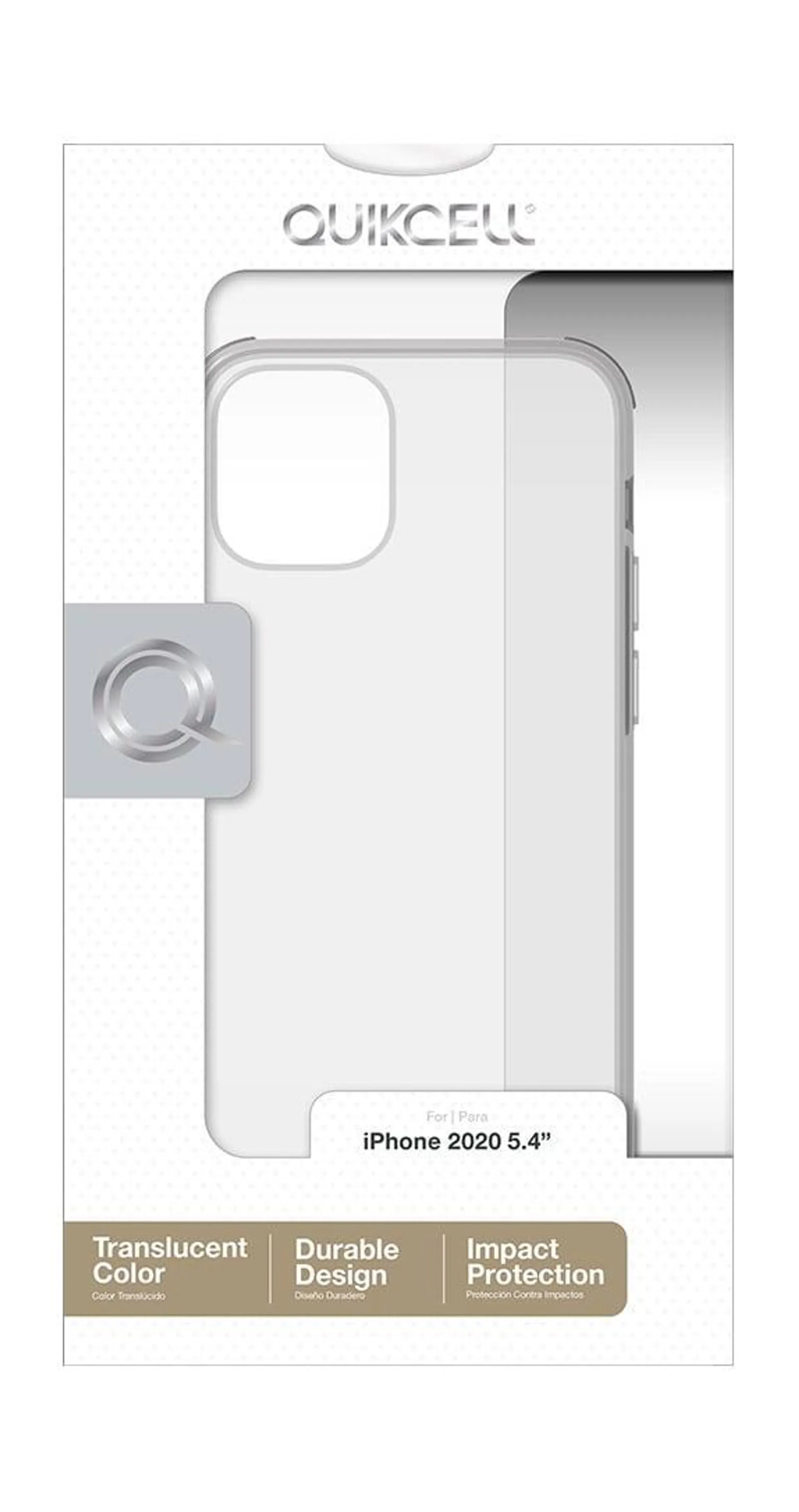 Estuche Transparente de la Serie Quikcell Icon Tint para iPhone 12 mini