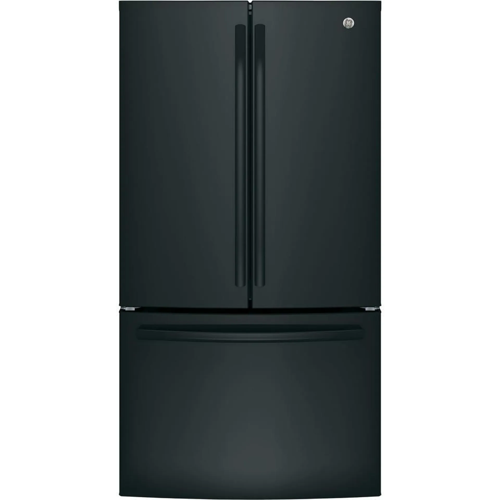 GE Appliances GNE27JGMBB 27 cu. ft. French Door Refrigerator - Black