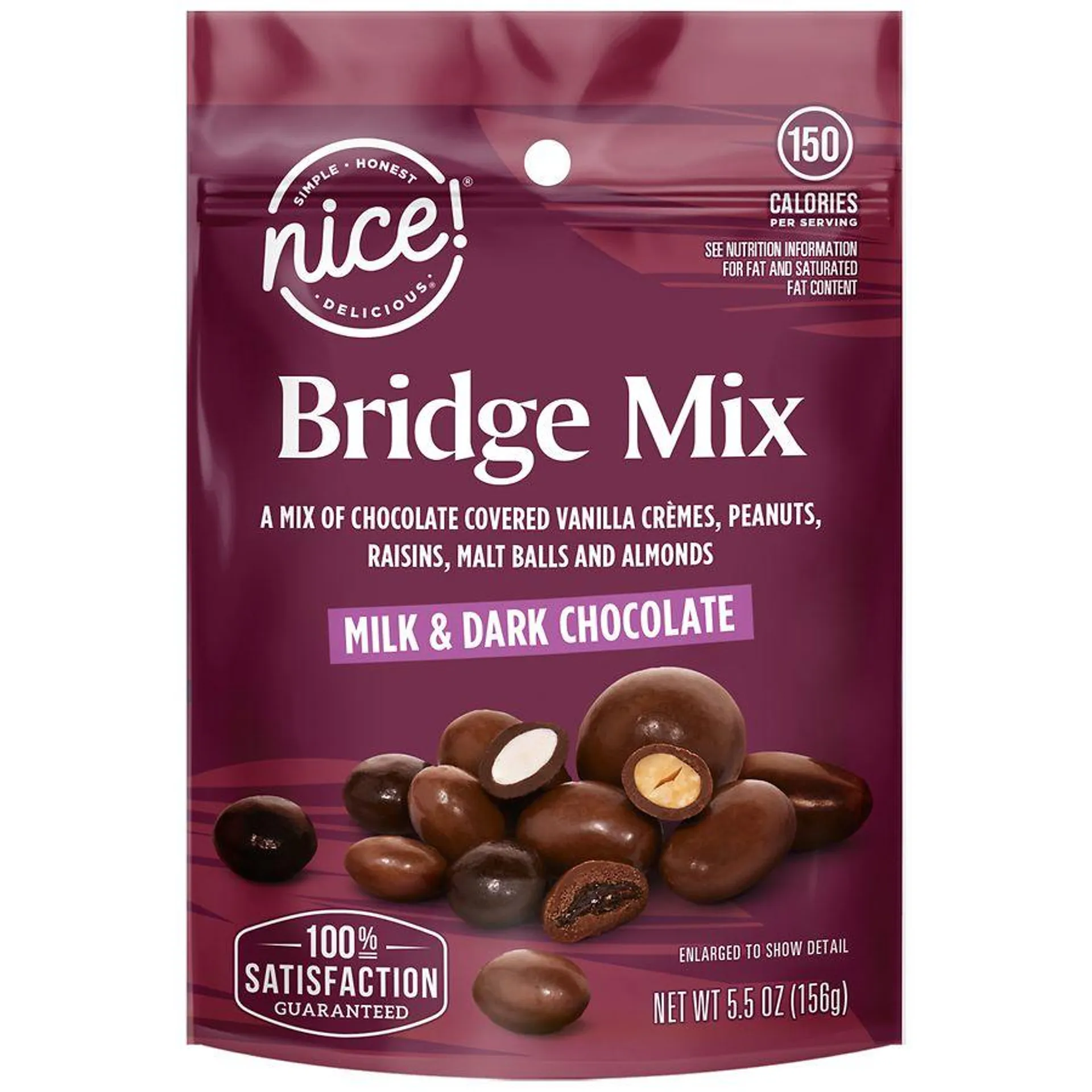 Nice! Bridge Mix Milk & Dark Chocolate, 5.5 oz