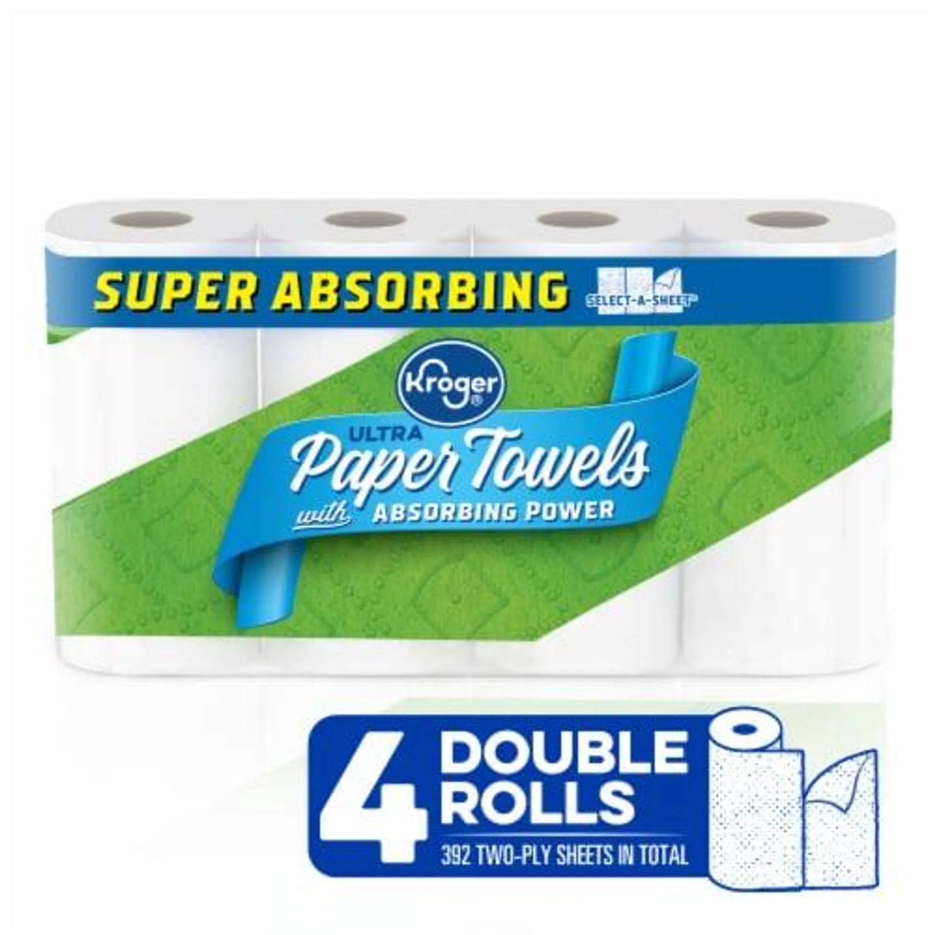 Kroger® Ultra Absorbing Power Paper Towels Double Rolls