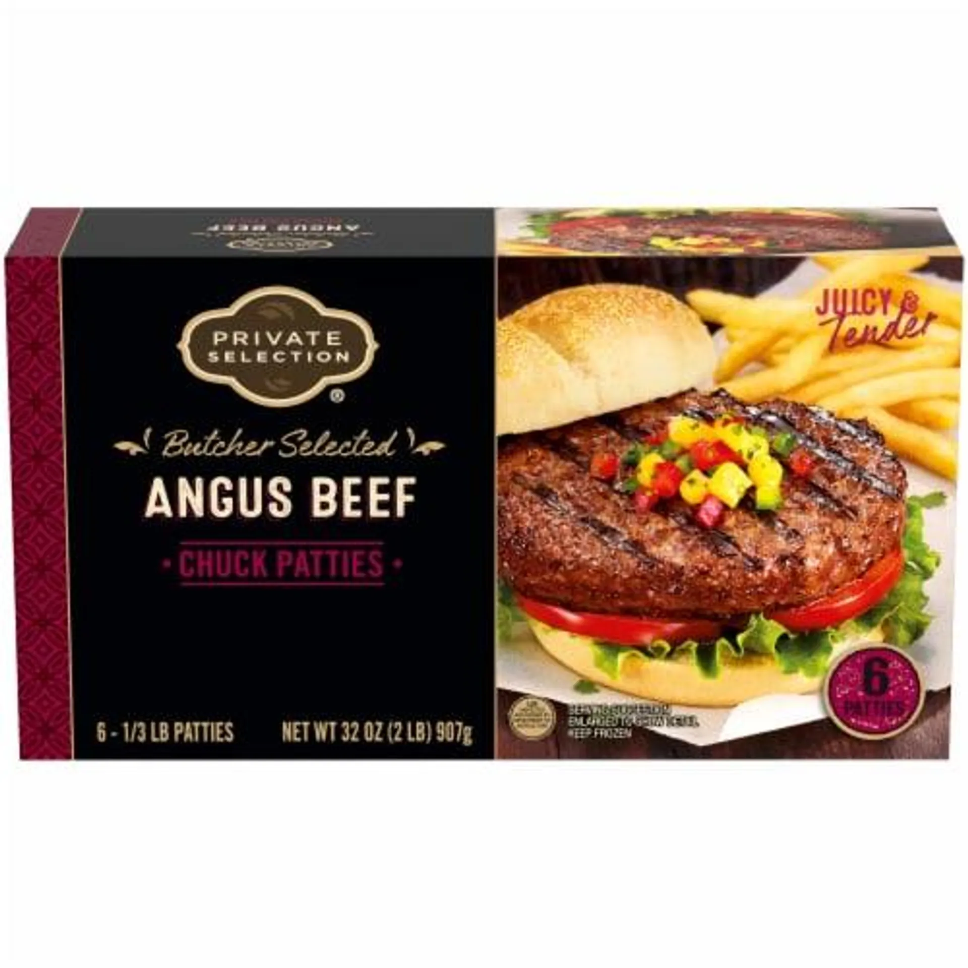 Private Selection™ Angus Beef Chuck Patties 6 Count