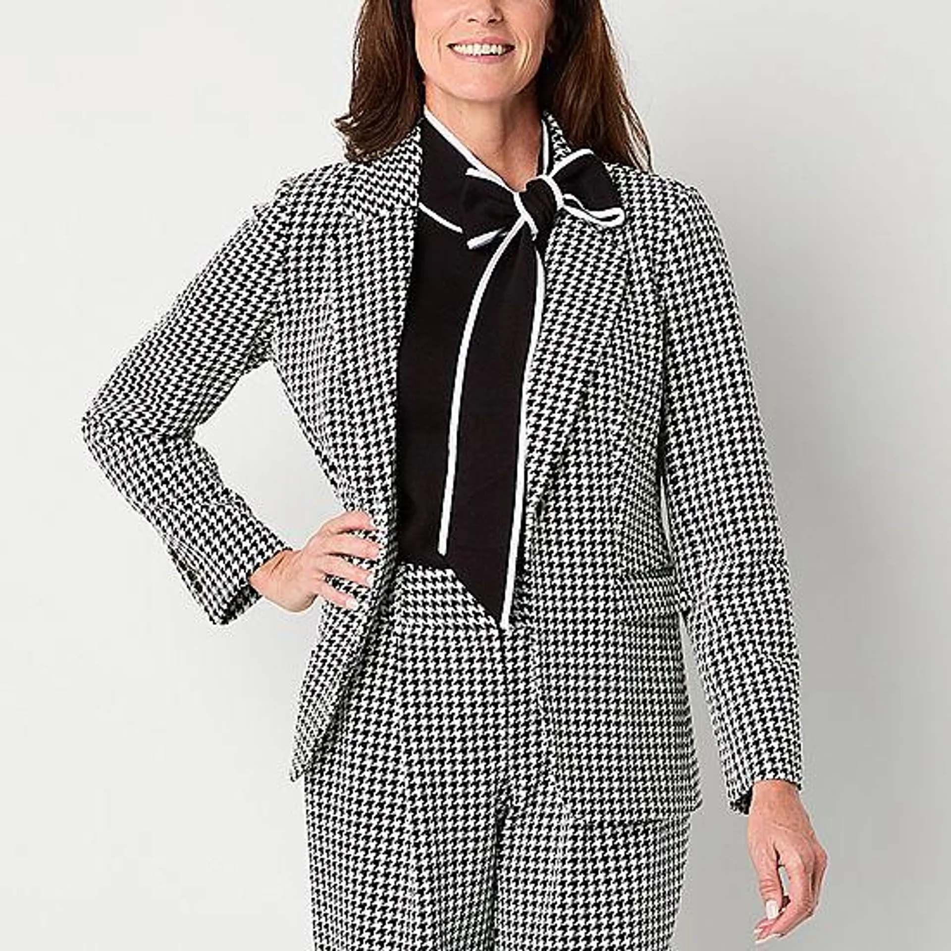 Liz Claiborne Ponte Womens Classic Fit Blazer