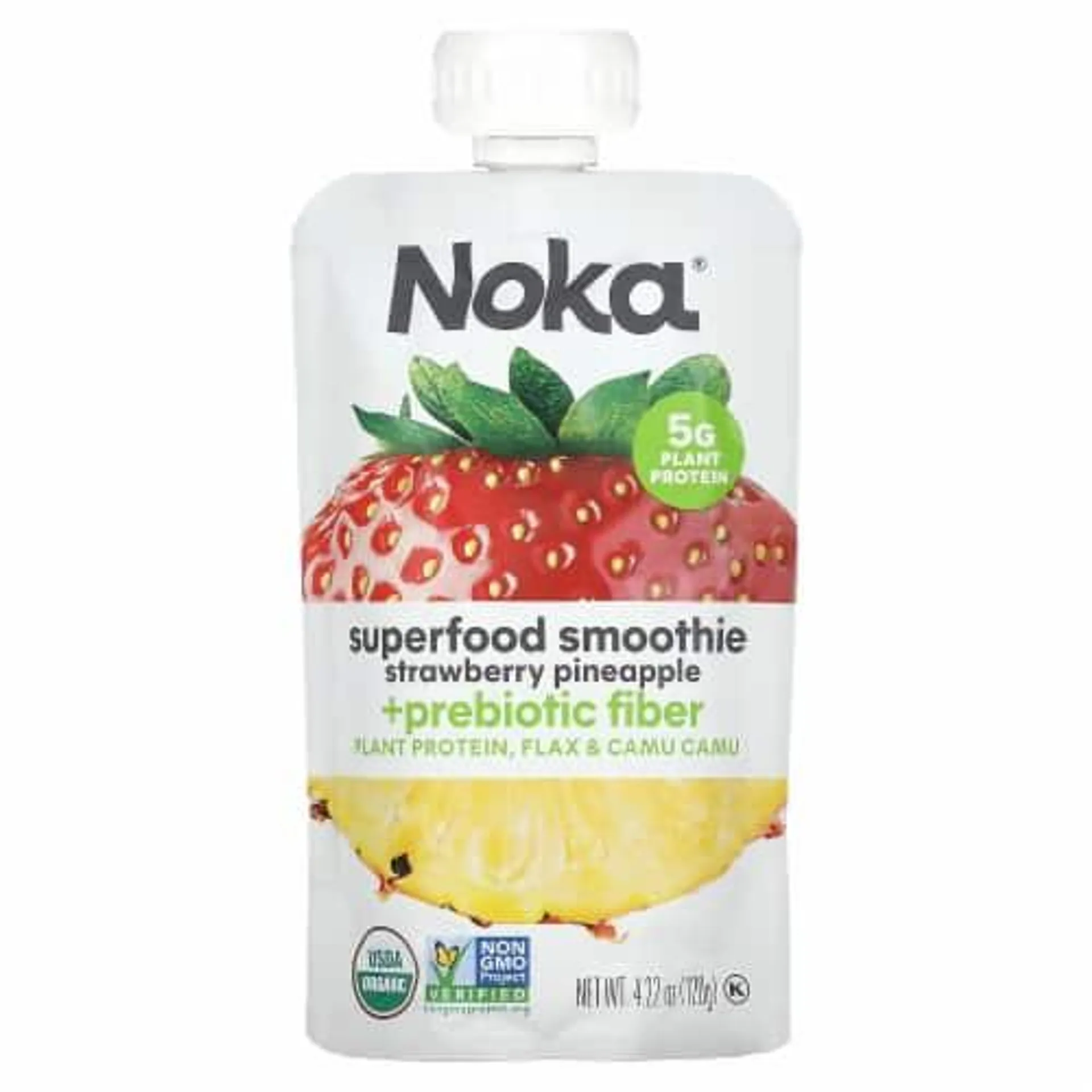 NOKA® Organic Strawberry Pineapple Superfood Smoothie Pouch