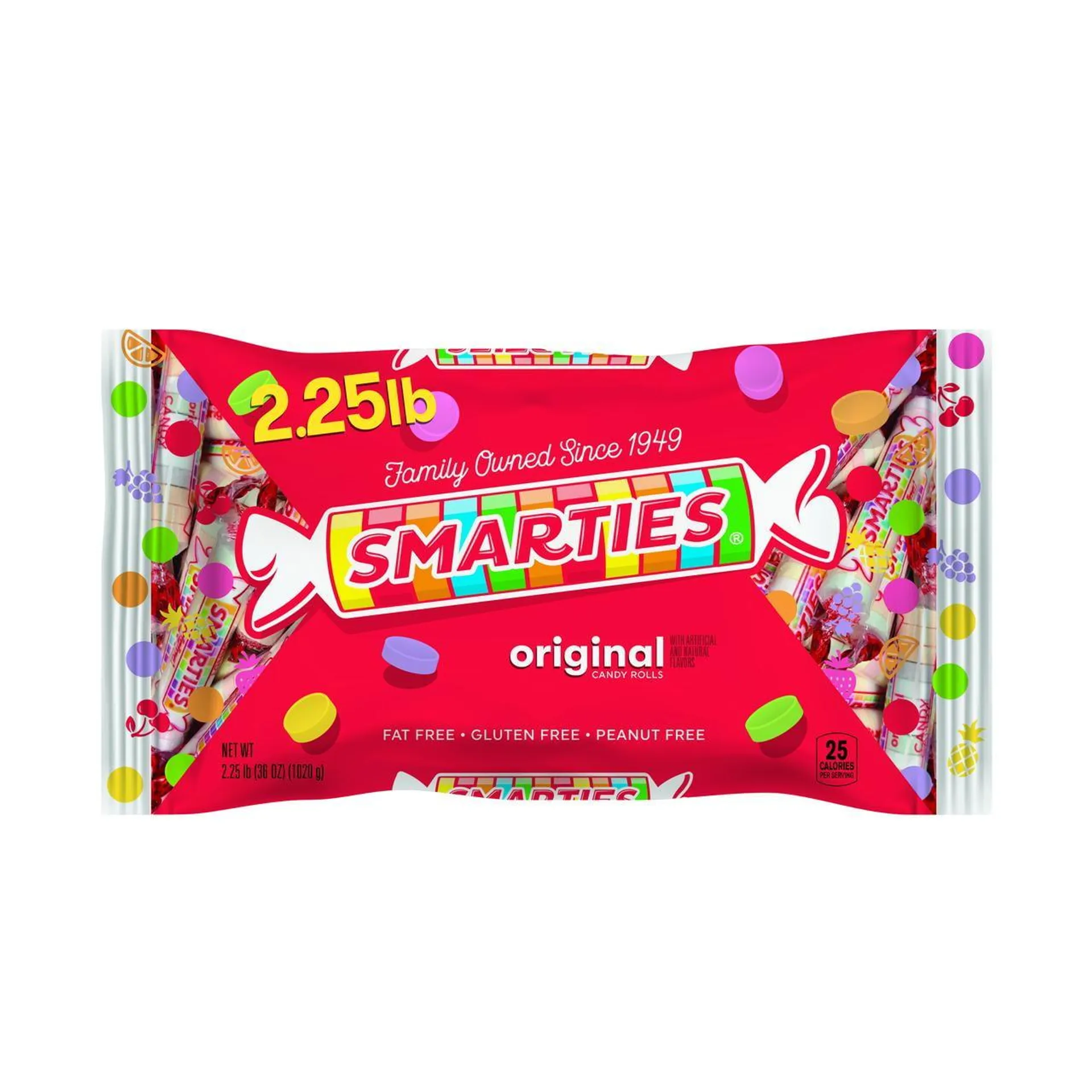 Smarties 2.25lb Halloween Bag - Flavored Candy Rolls