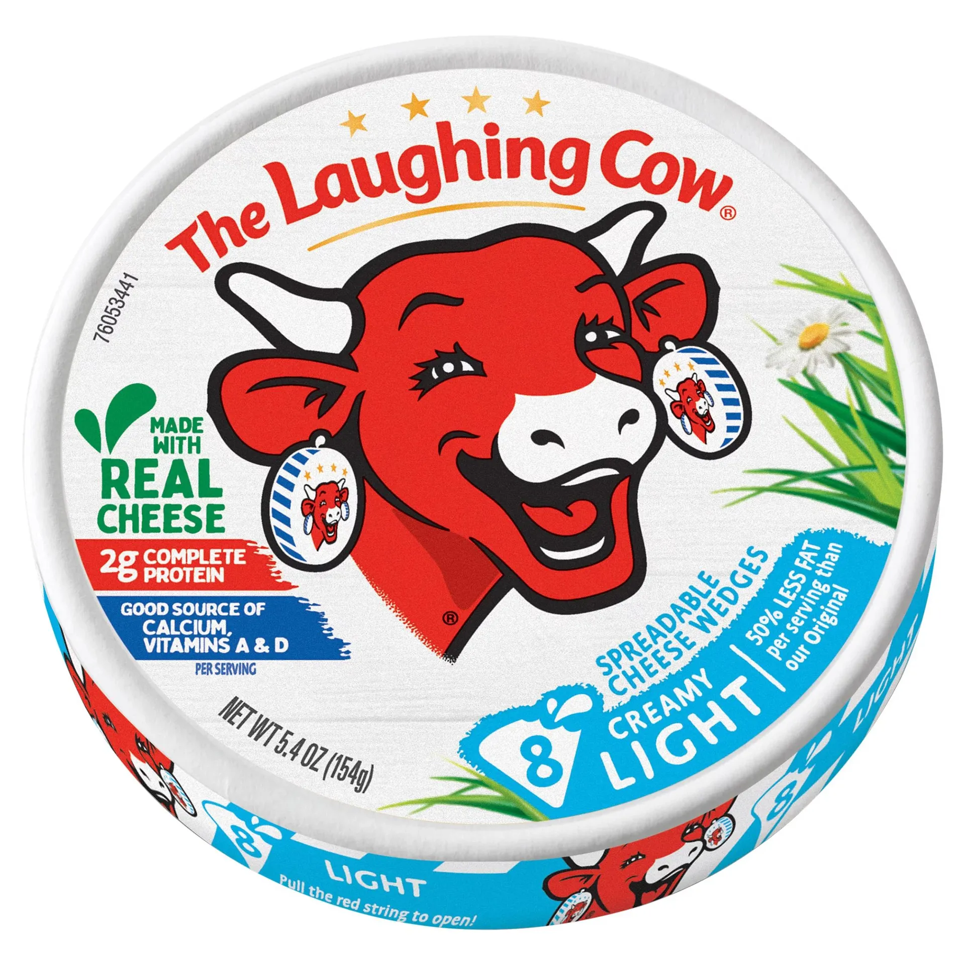 The Laughing Cow Cheese Spread Wedges - Creamy Light, 8 ct