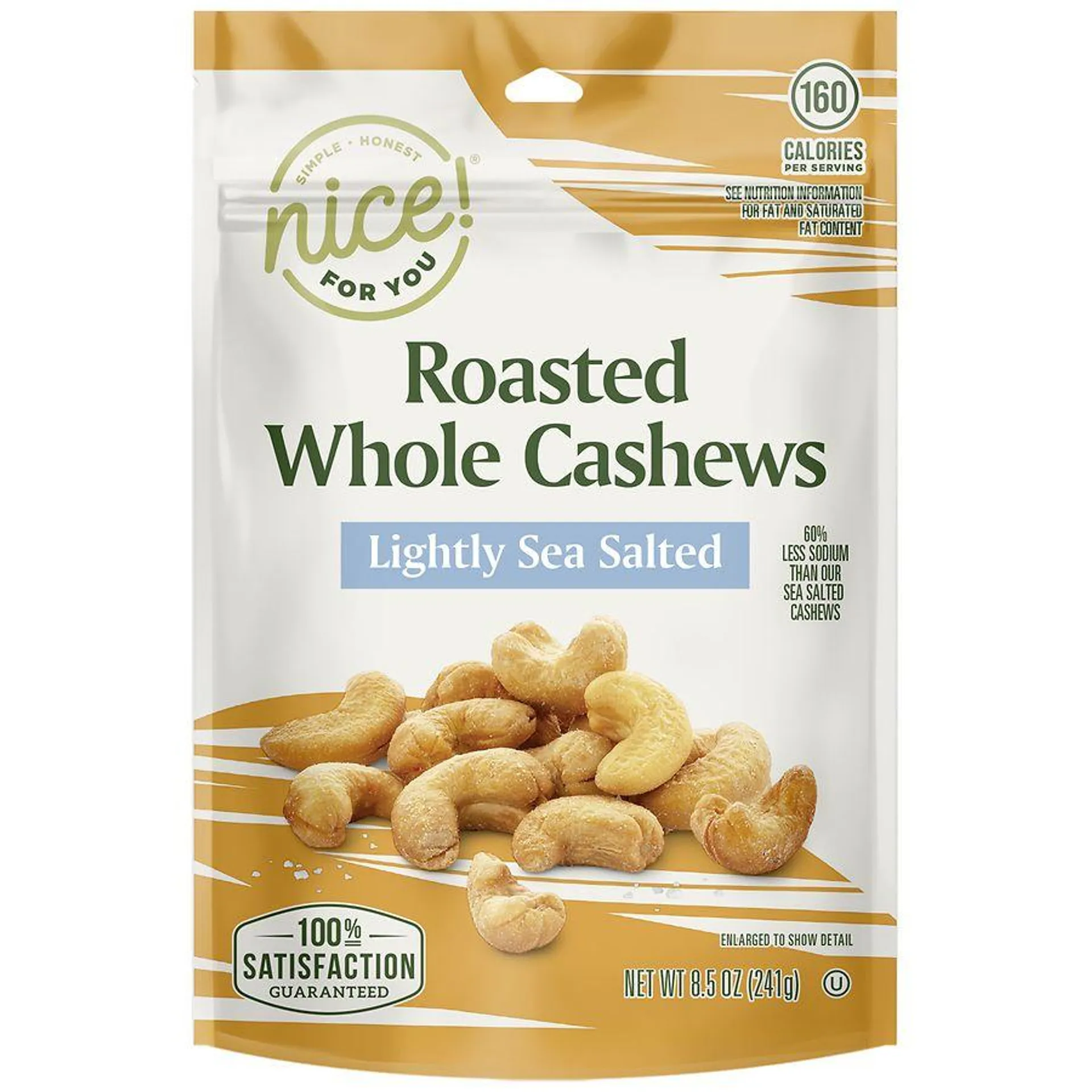 Roasted Whole Cashews Lightly Sea Salted