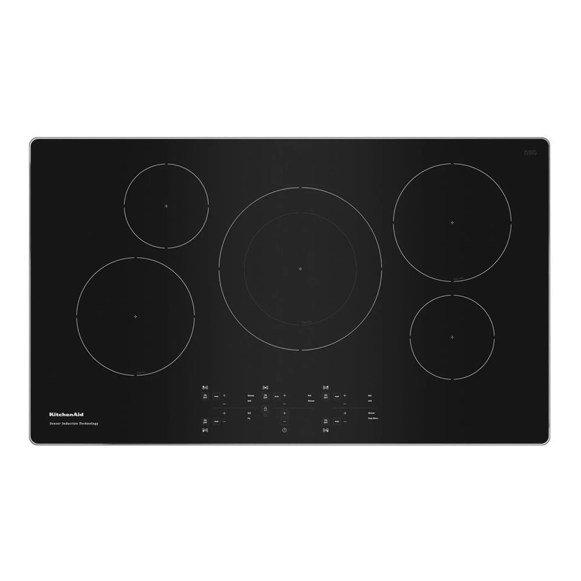 KitchenAid® 36" Black Stainless Steel Induction Cooktop (Smooth Top)