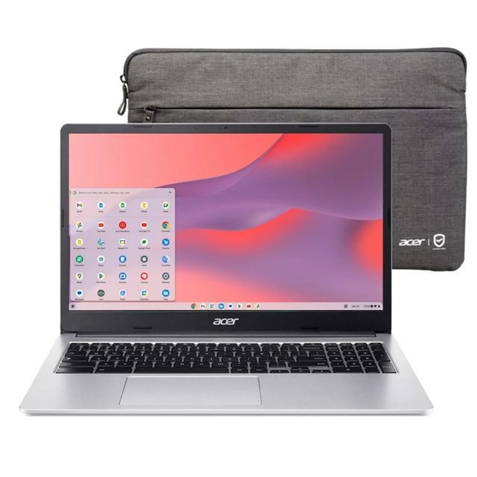 Acer Chromebook 315 15.6 inch Laptop Intel Processor N4500 4GB RAM 64GB eMMC Pure Silver