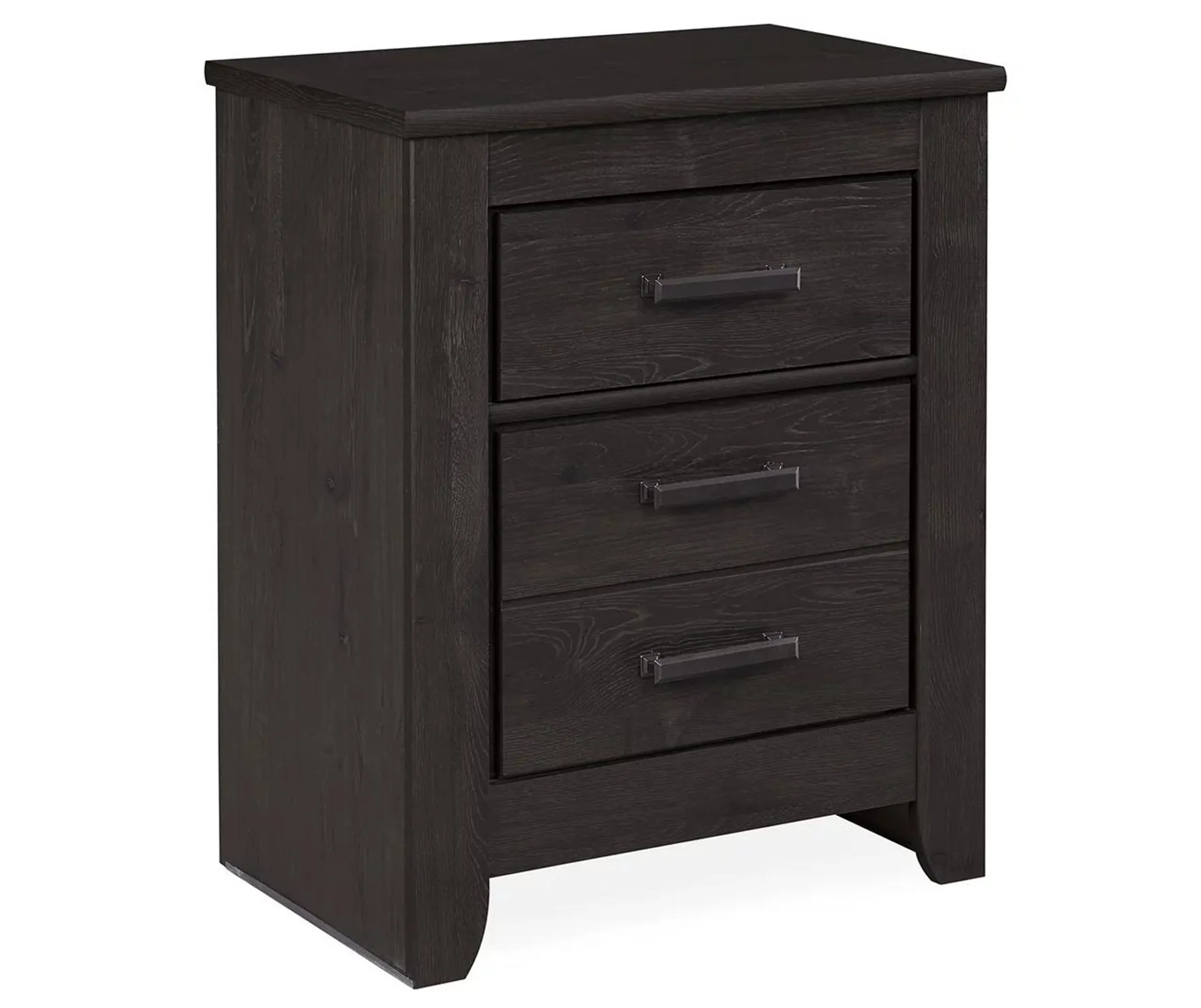 Brinxton Black 2-Drawer Nightstand