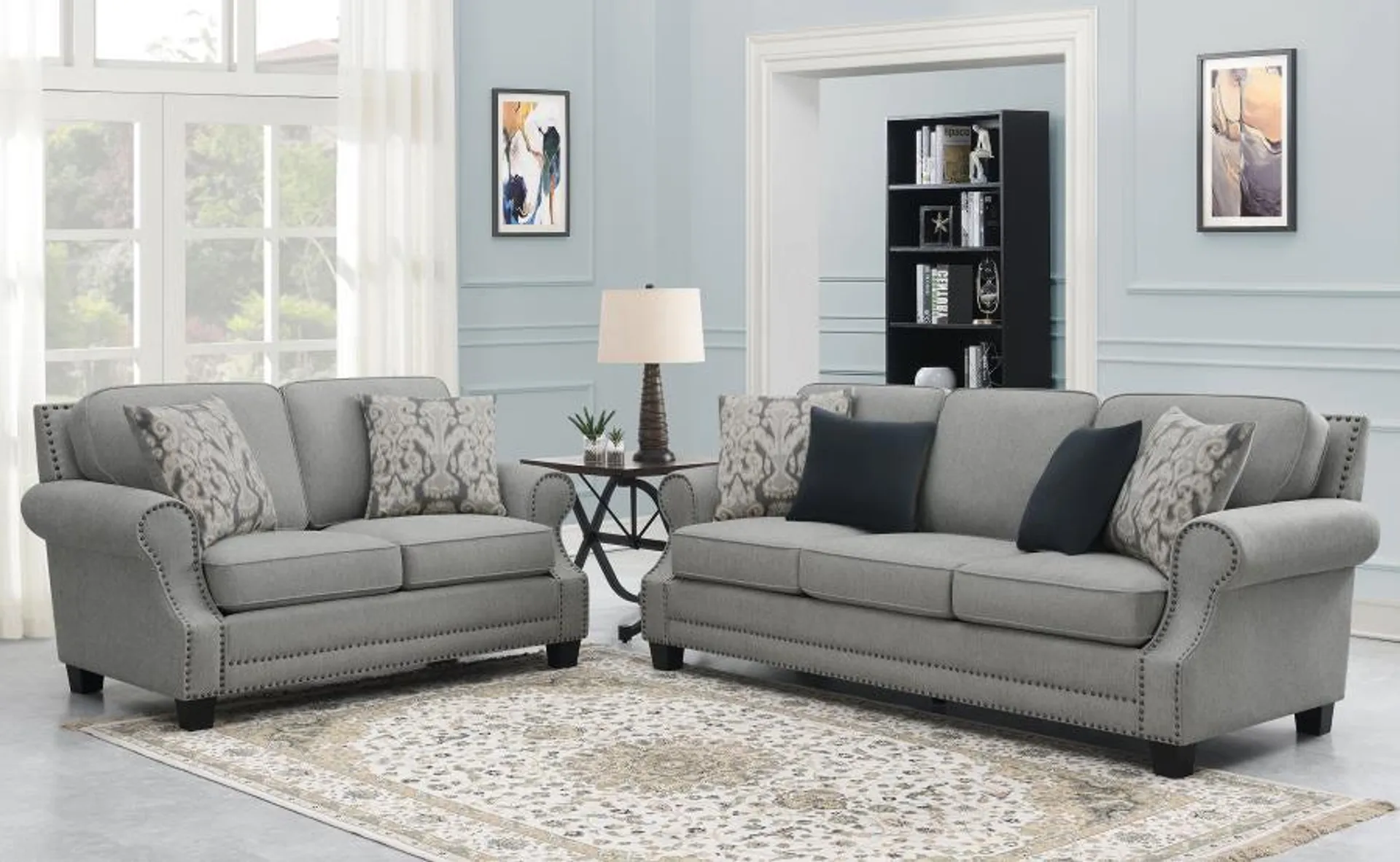 2 PCS Glenmark Sofa and Loveseat 509731-S2