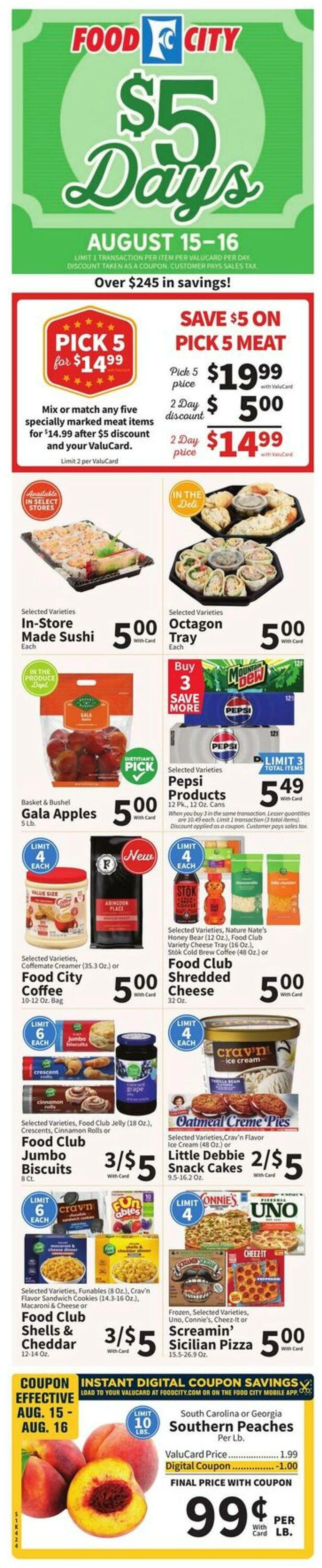 Weekly ad Food City Current weekly ad from August 13 to August 19 2025 - Page 1