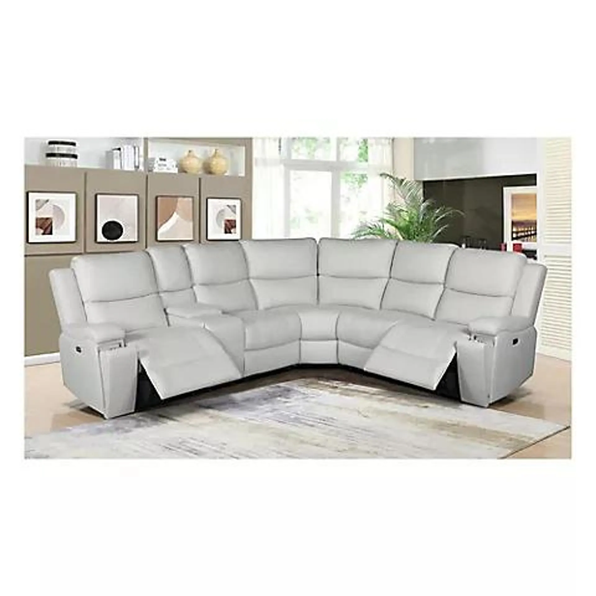 LifeSmart Adler 3-Pc. Sectional Sofa - Gray