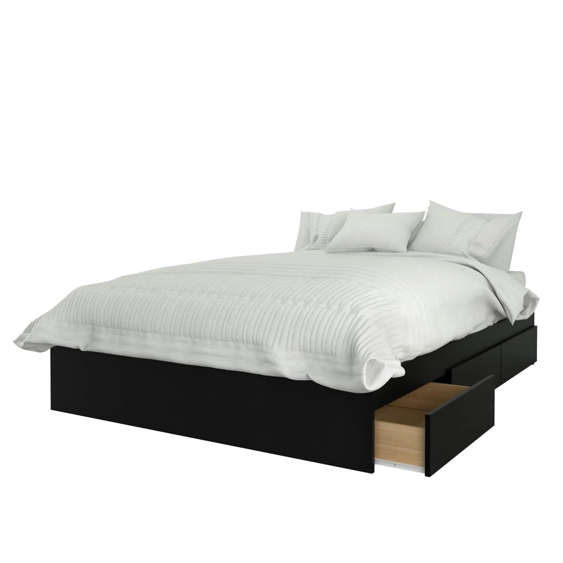 Nexera 3-Drawer Storage Bed Frame