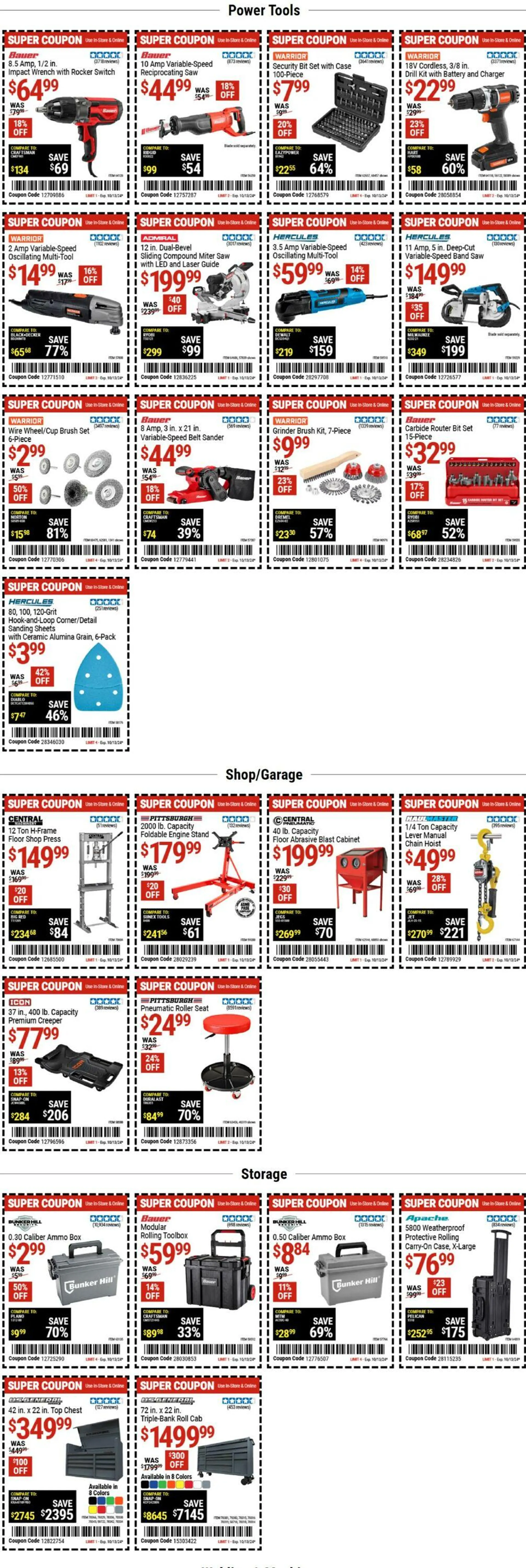 Catálogo de Harbor Freight Current weekly ad 3 de octubre al 13 de octubre 2024 - Página 4