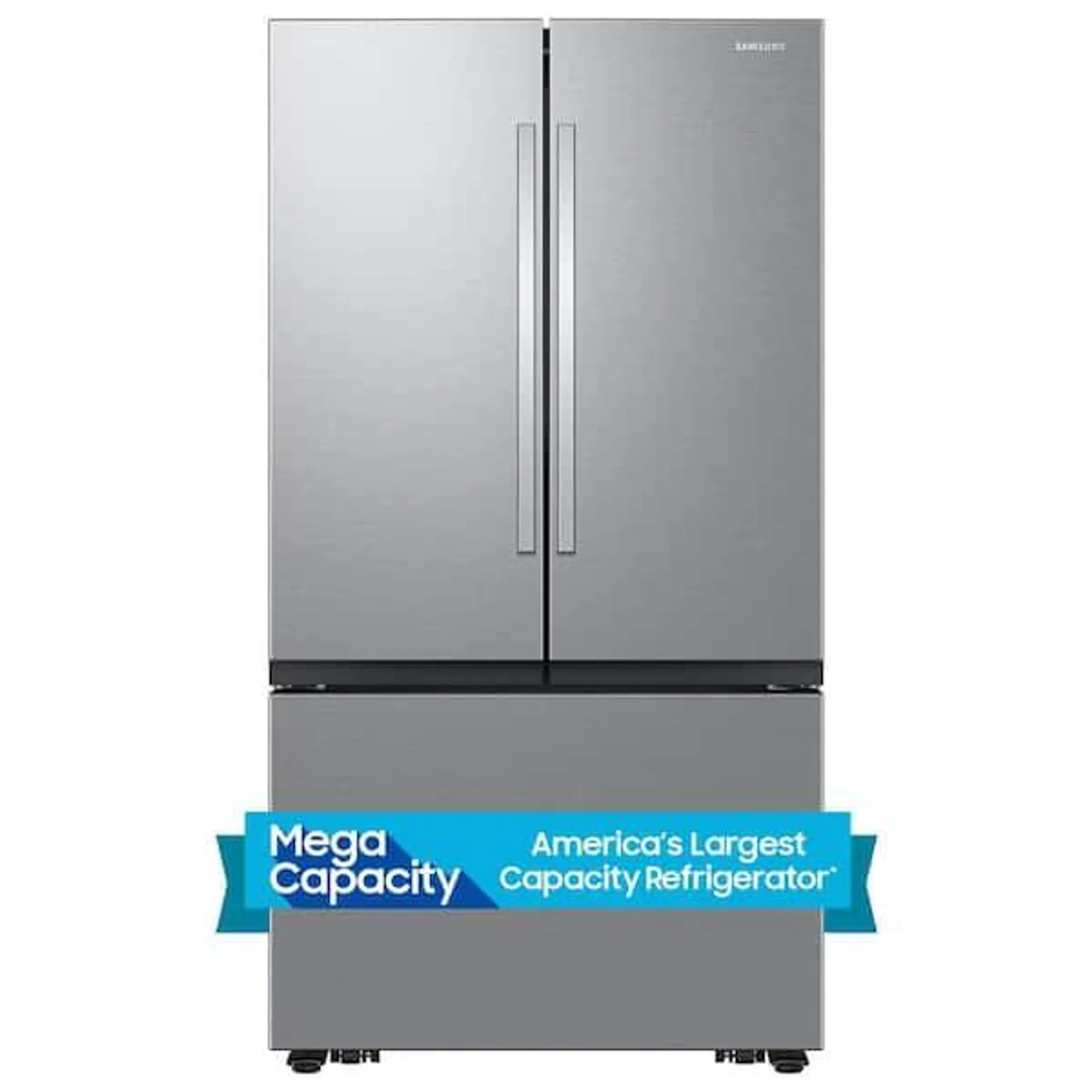 32 cu. ft. Mega Capacity 3-Door French Door Refrigerator with Dual Auto Ice Maker in Stainless Steel