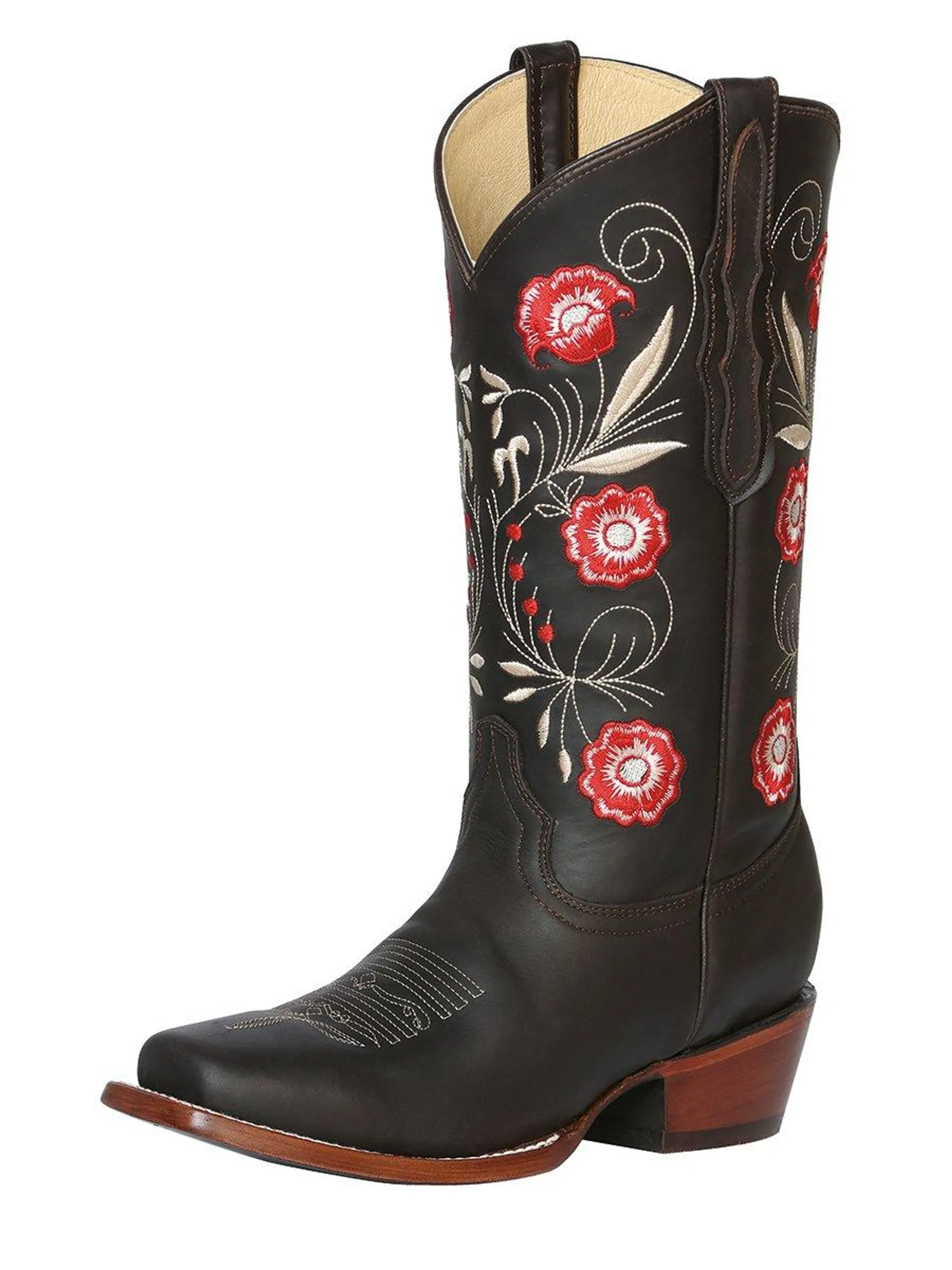 Botas Vaqueras de Cuero Crazy Original para Mujer en Horma Rodeo GEN-42982