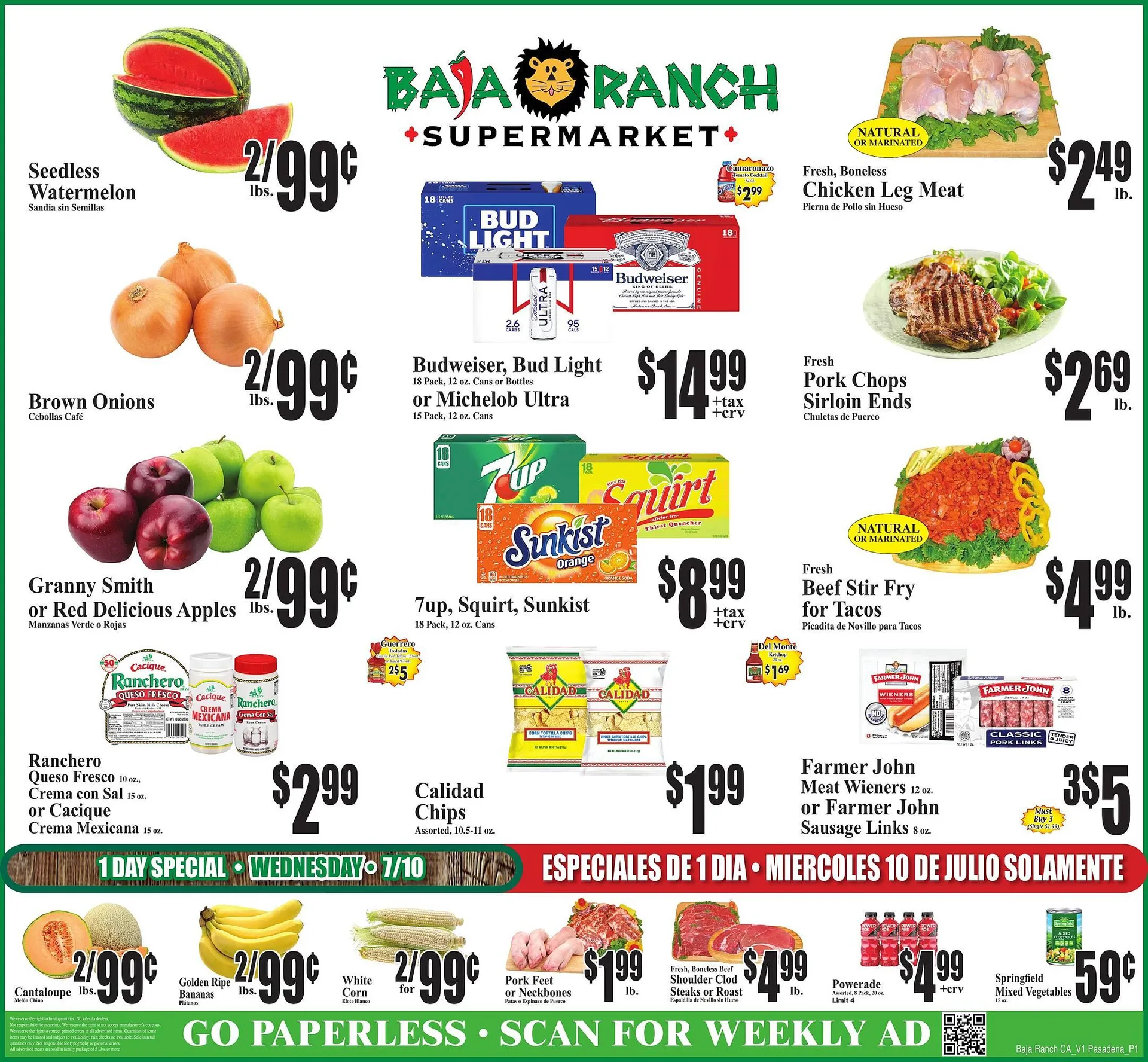 Baja Ranch Weekly Ad - 1