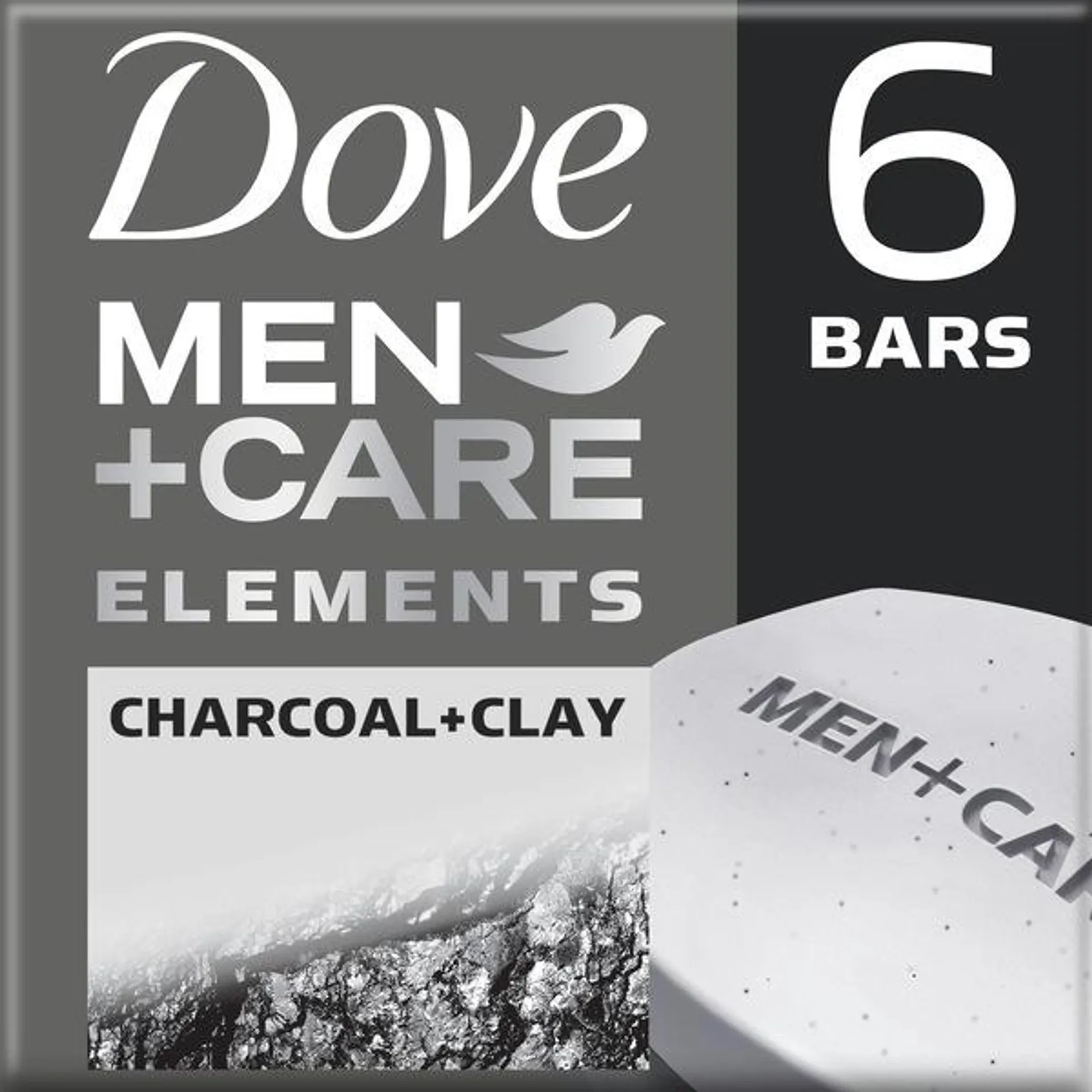 Dove Men+Care More Moisturizing Than Bar Soap Charcoal + Clay Body and Face Bar