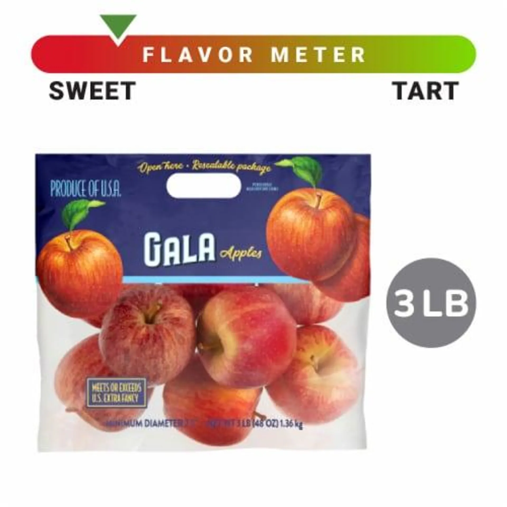 Gala Apples - 3 Pound Bag