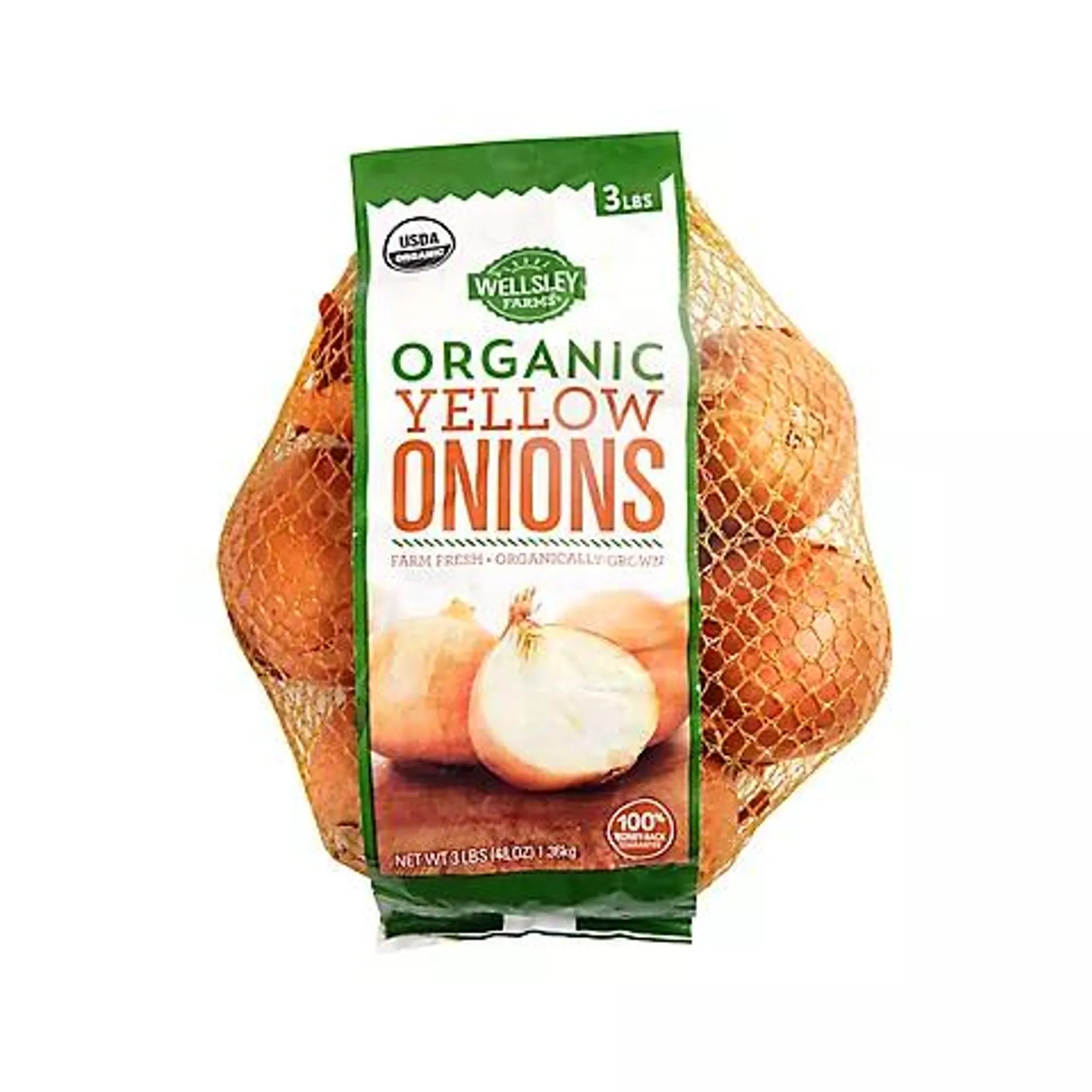 Wellsley Farms Organic Yellow Onions, 3 lbs.