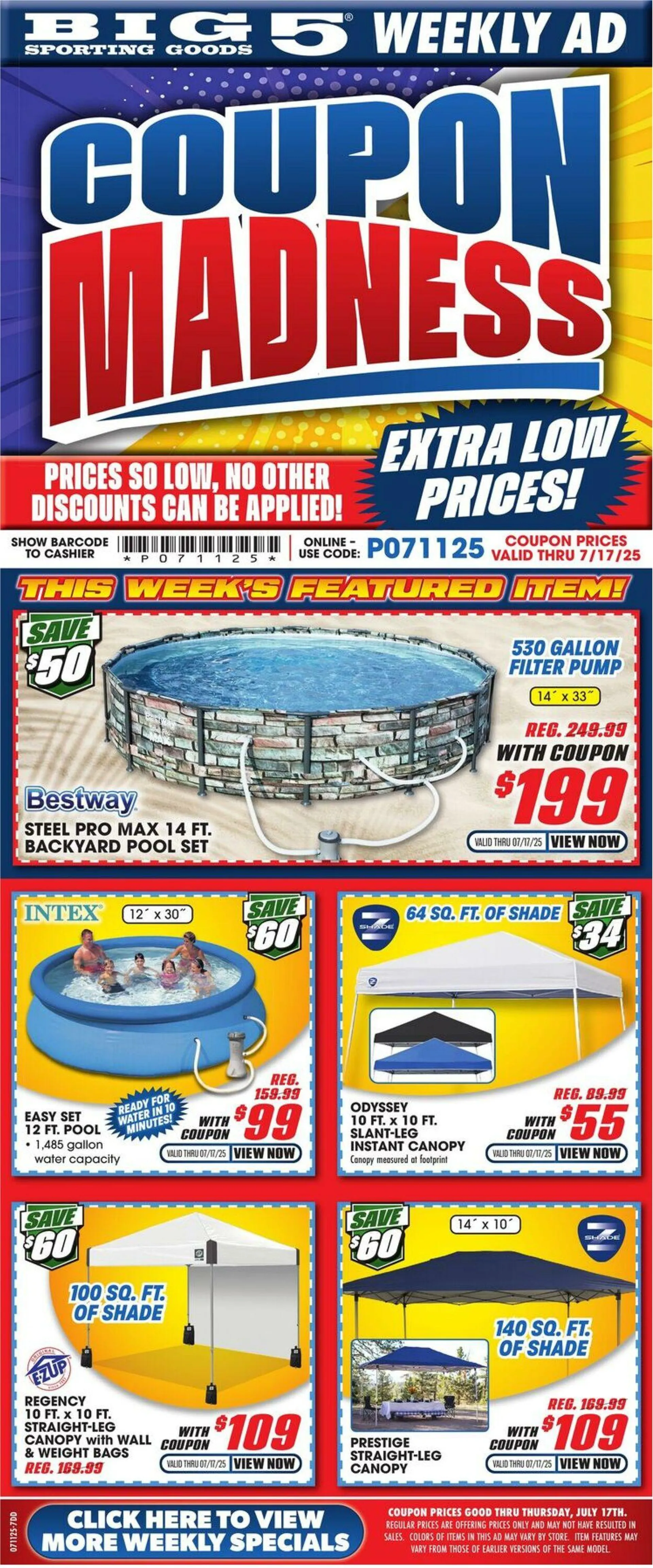 Weekly ad Big 5 Current weekly ad from July 11 to July 17 2025 - Page 1