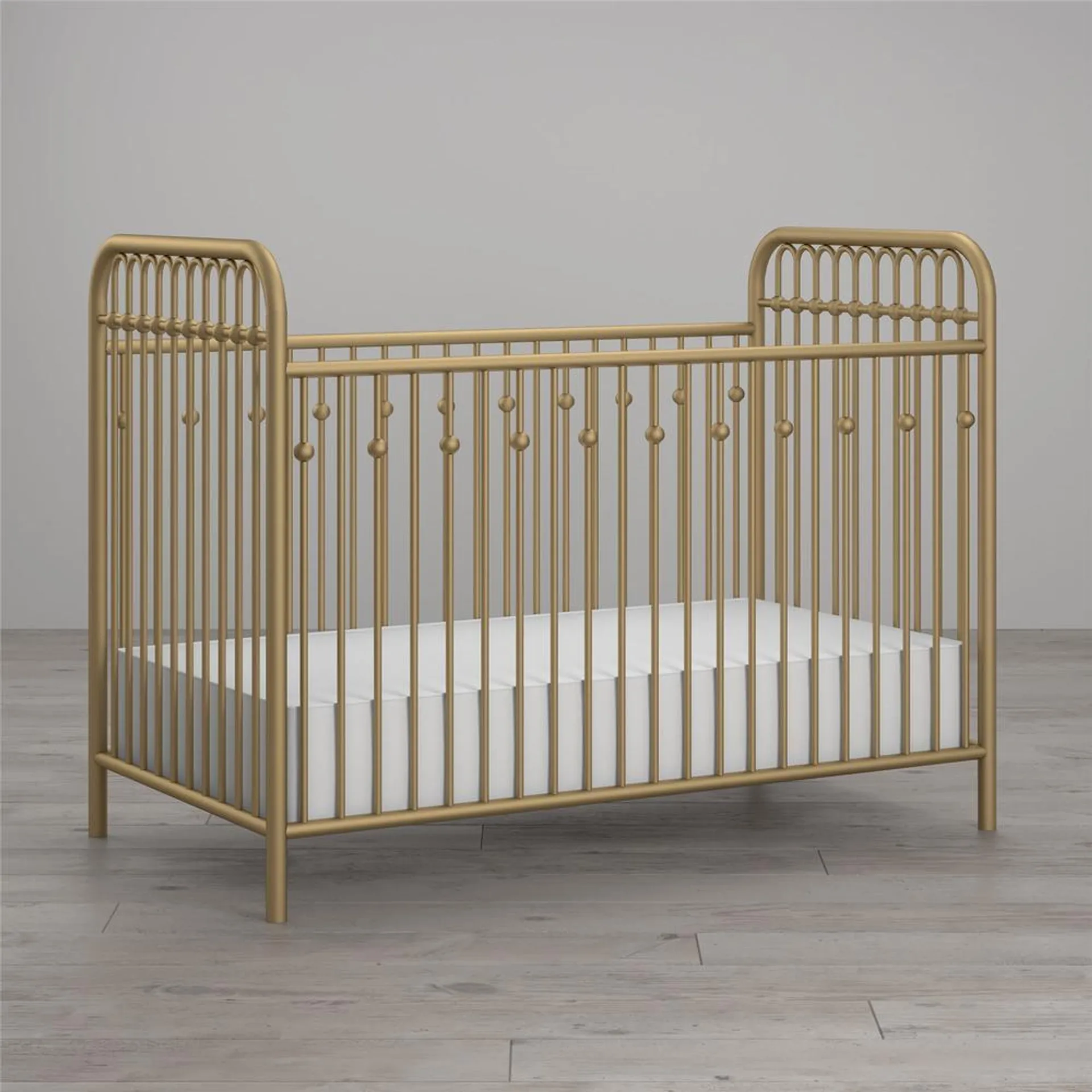 Little Seeds Monarch Hill Ivy Metal Crib - Gold