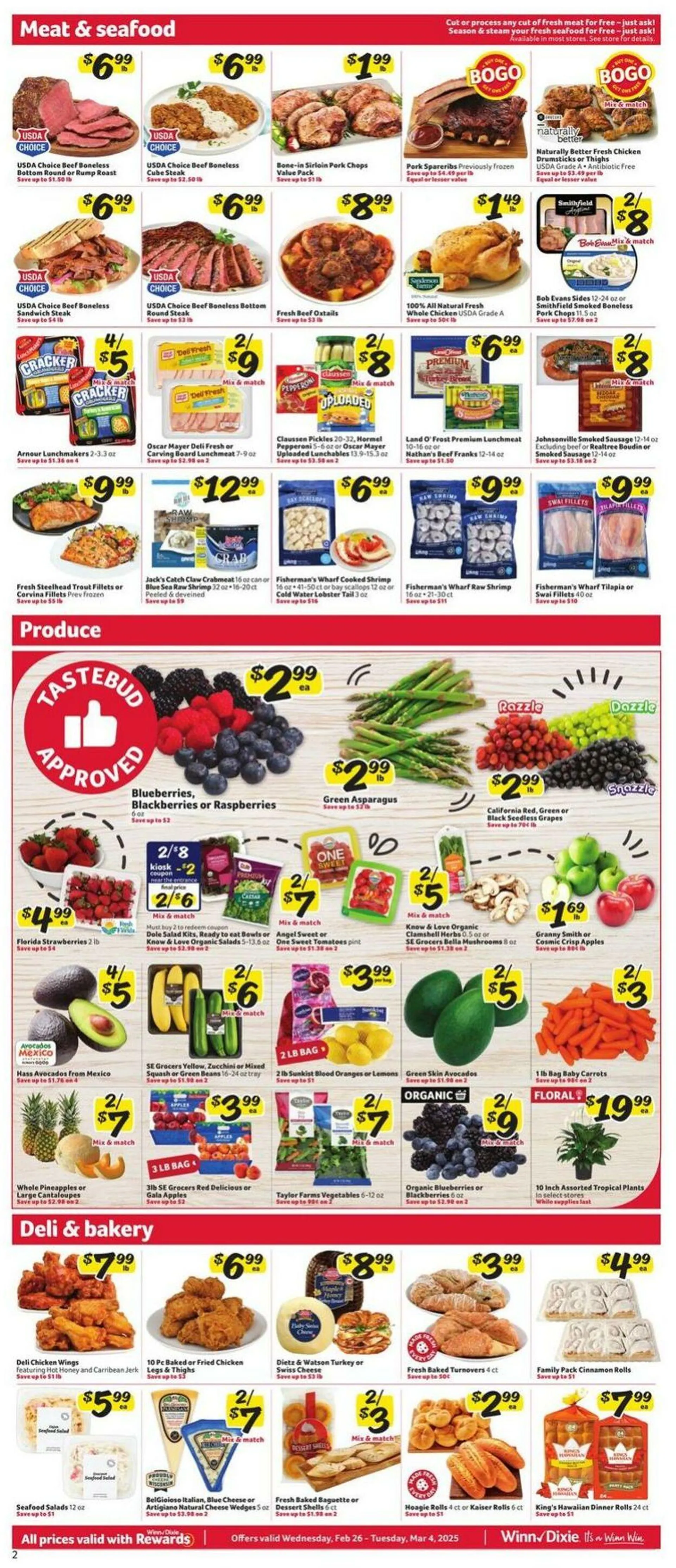 Catálogo de Winn Dixie Current weekly ad 26 de febrero al 4 de marzo 2025 - Página 2