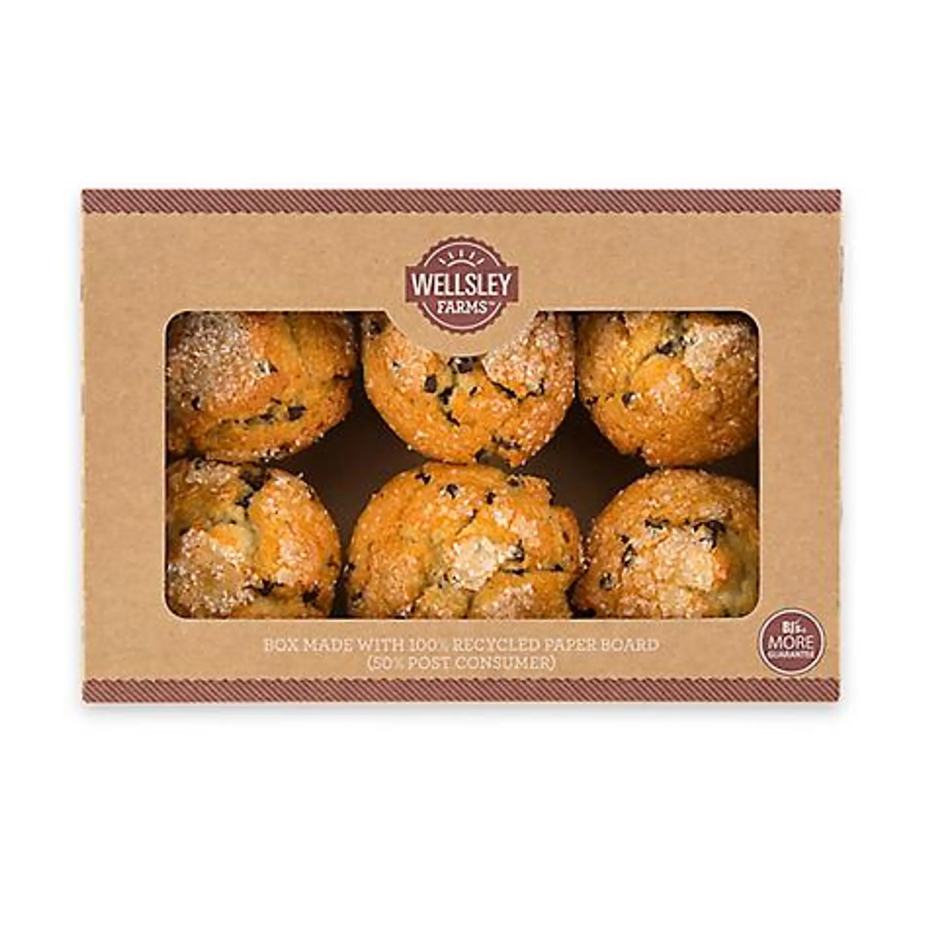 Wellsley Farms Chocolate Chip Muffins, 6 ct./6 oz.