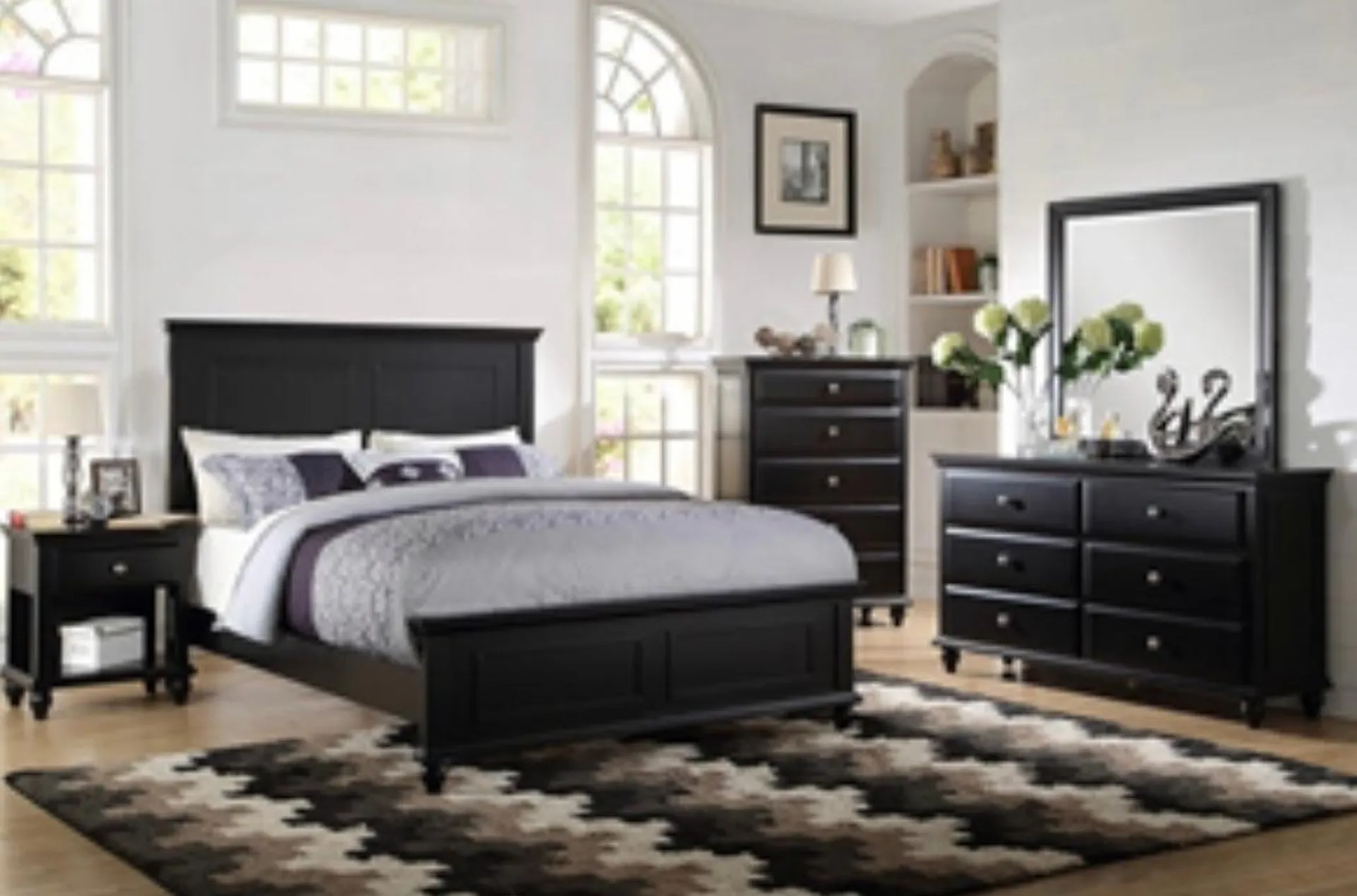 4 PCS Black King Bedroom Set F9271EK