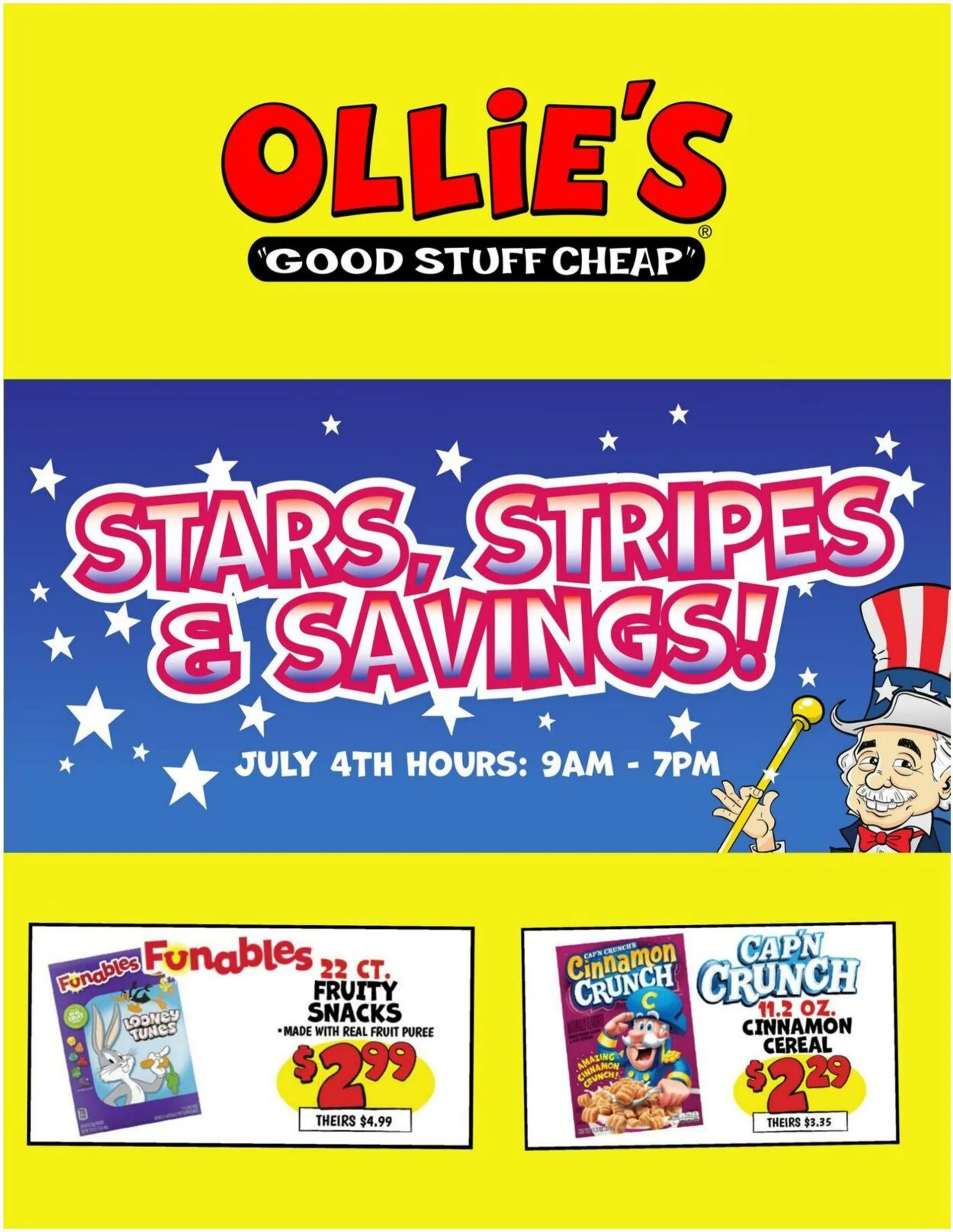 Catálogo de Ollie's - Kansas Current weekly ad 4 de julio al 9 de julio 2025 - Página 1