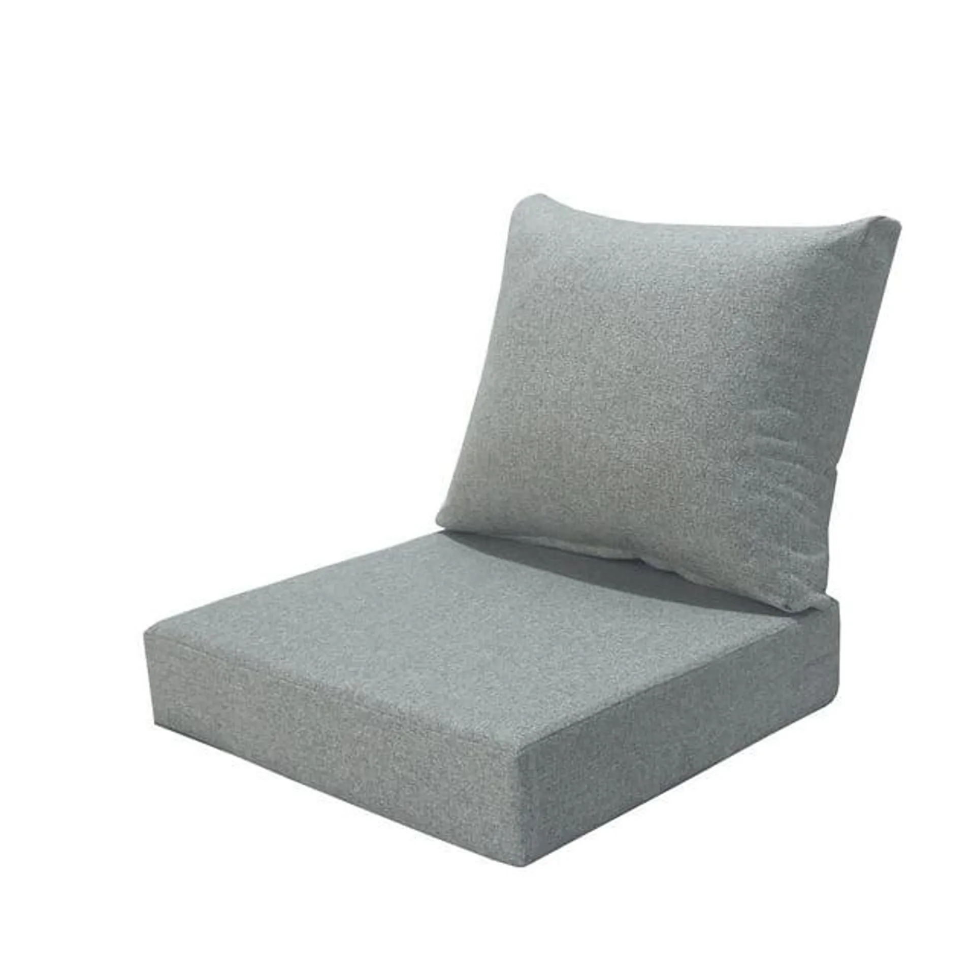 Better Homes & Gardens 24"x24" Premium Outdoor 2 Piece Deep-Seat Cushion Gray