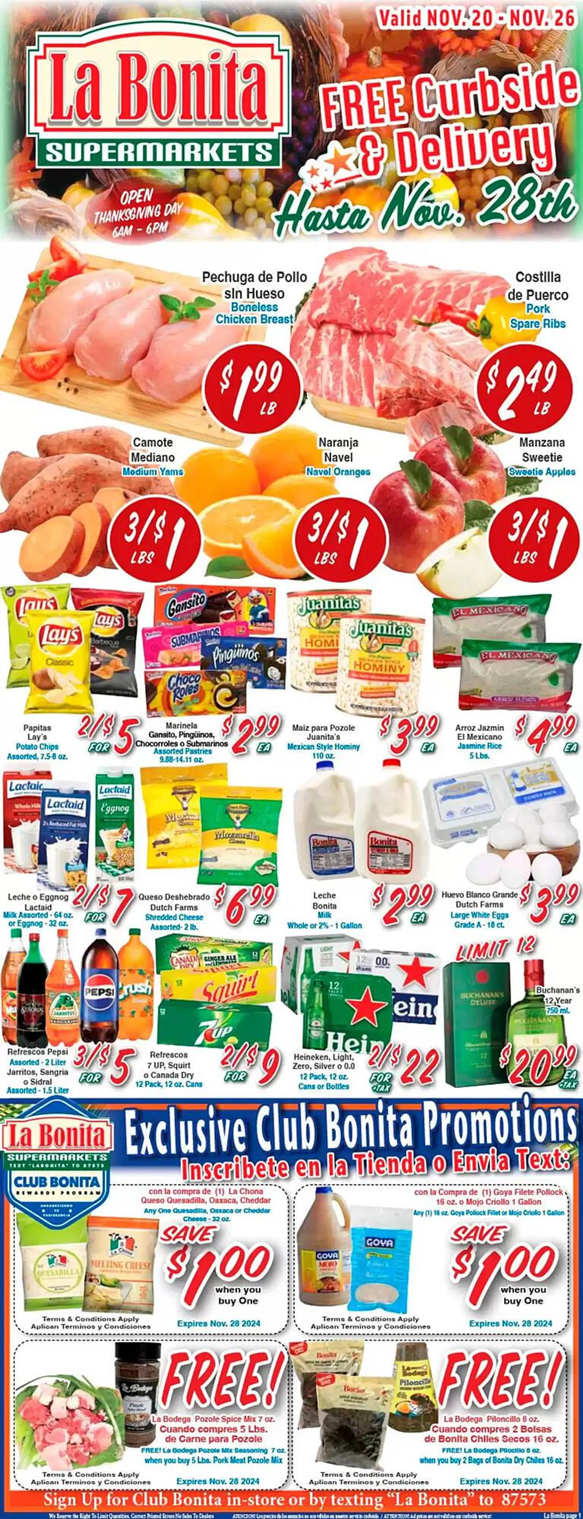 La Bonita Supermarkets Weekly Ad - 1