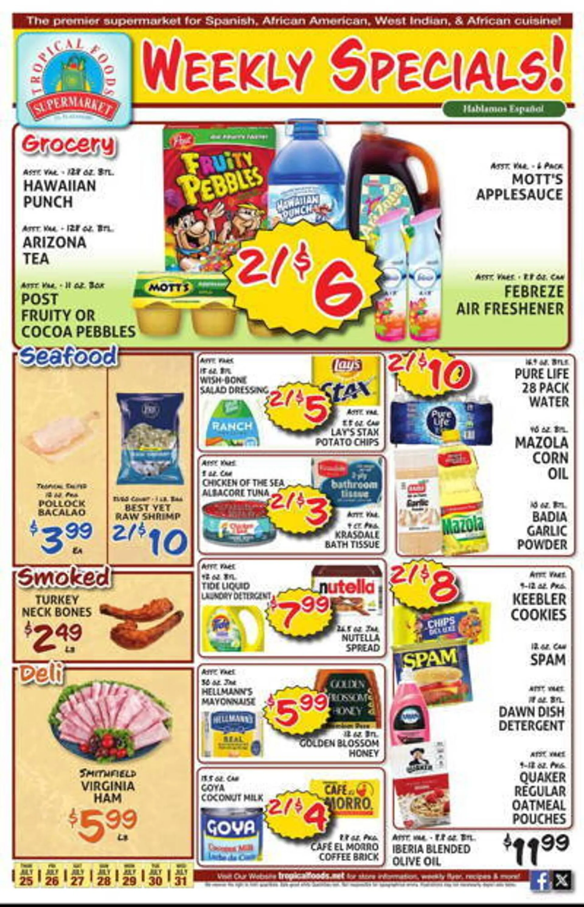 Tropical Foods Supermarket Weekly Ad - 1