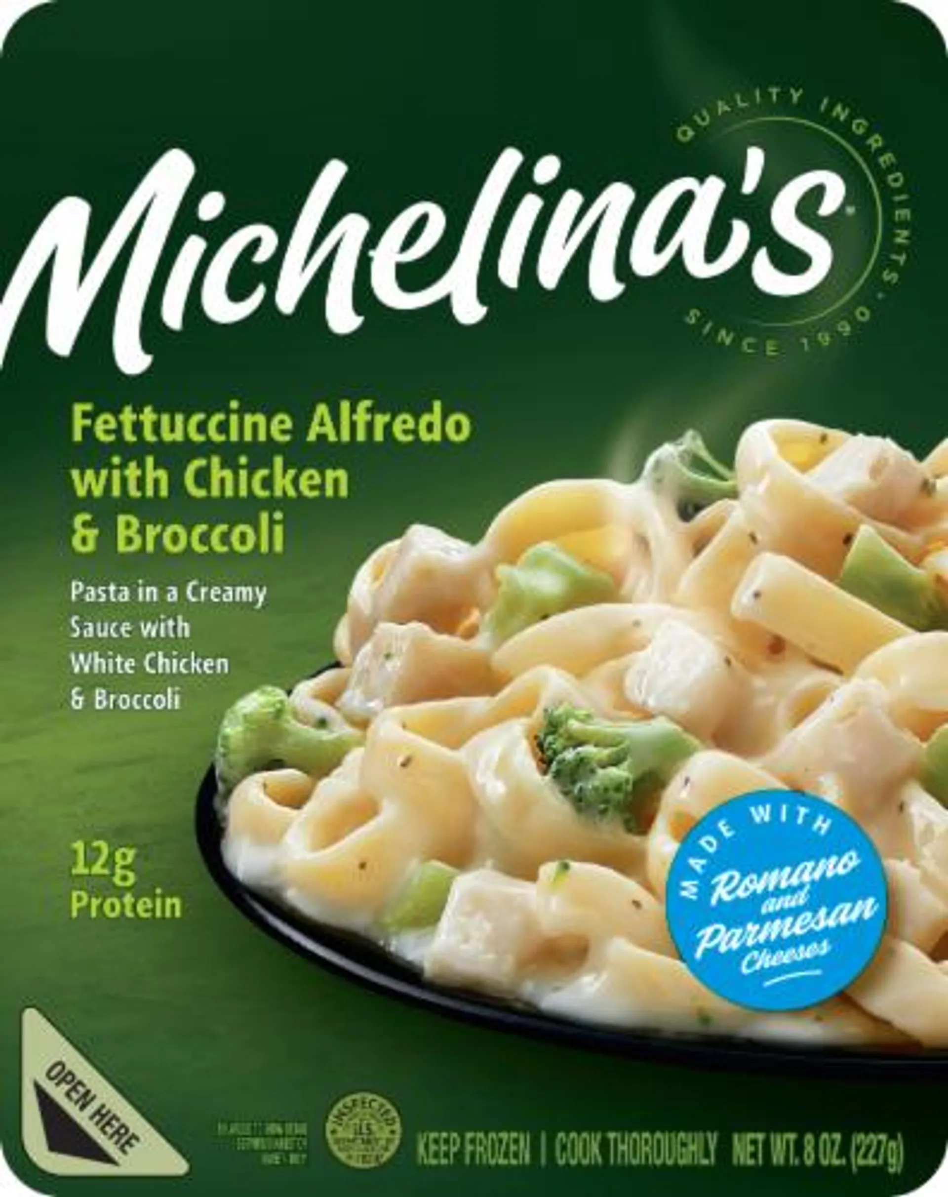 Michelina's® Fettuccine Alfredo with Chicken & Broccoli Frozen Meal