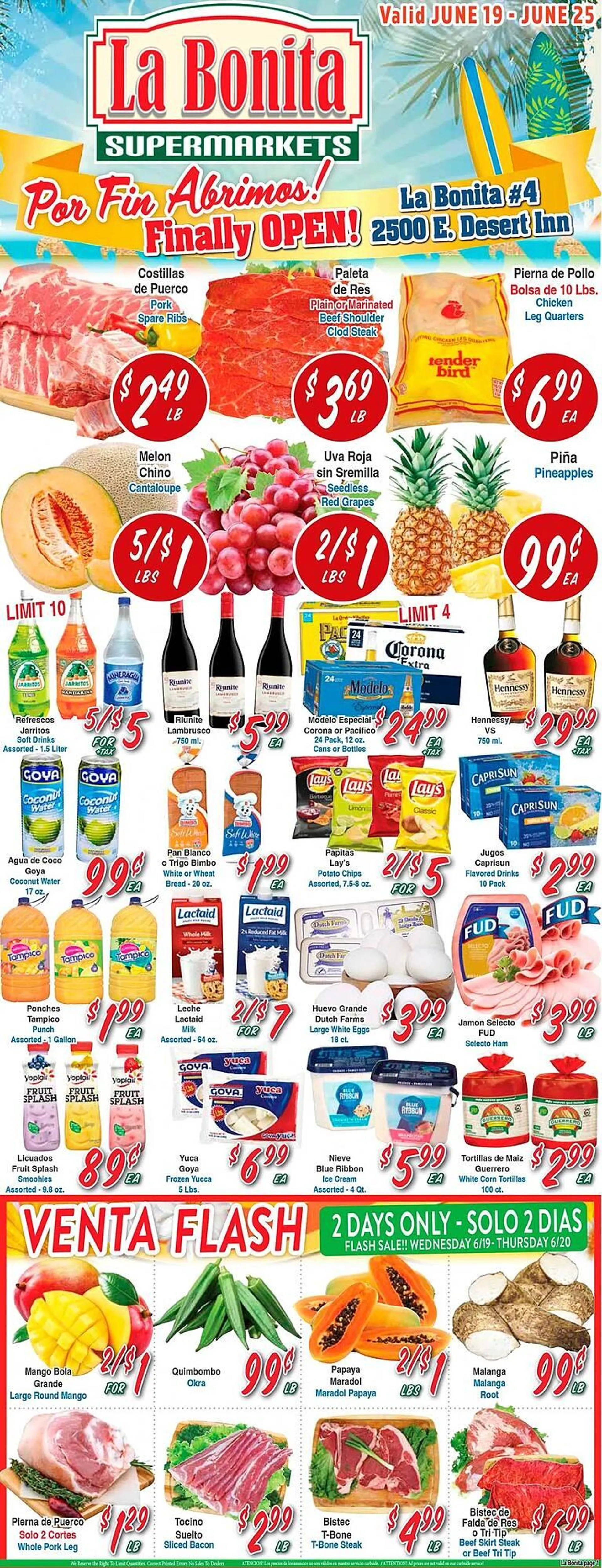 La Bonita Supermarkets Weekly Ad - 1