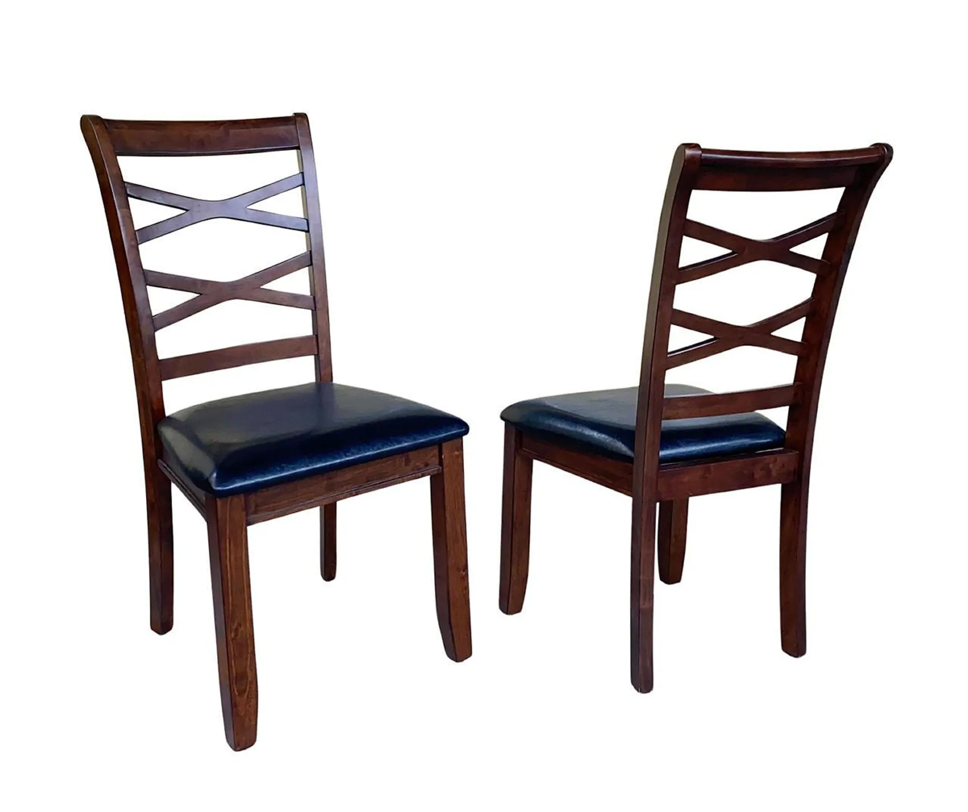 Circleville Faux Leather Dining Chairs, 2-Pack