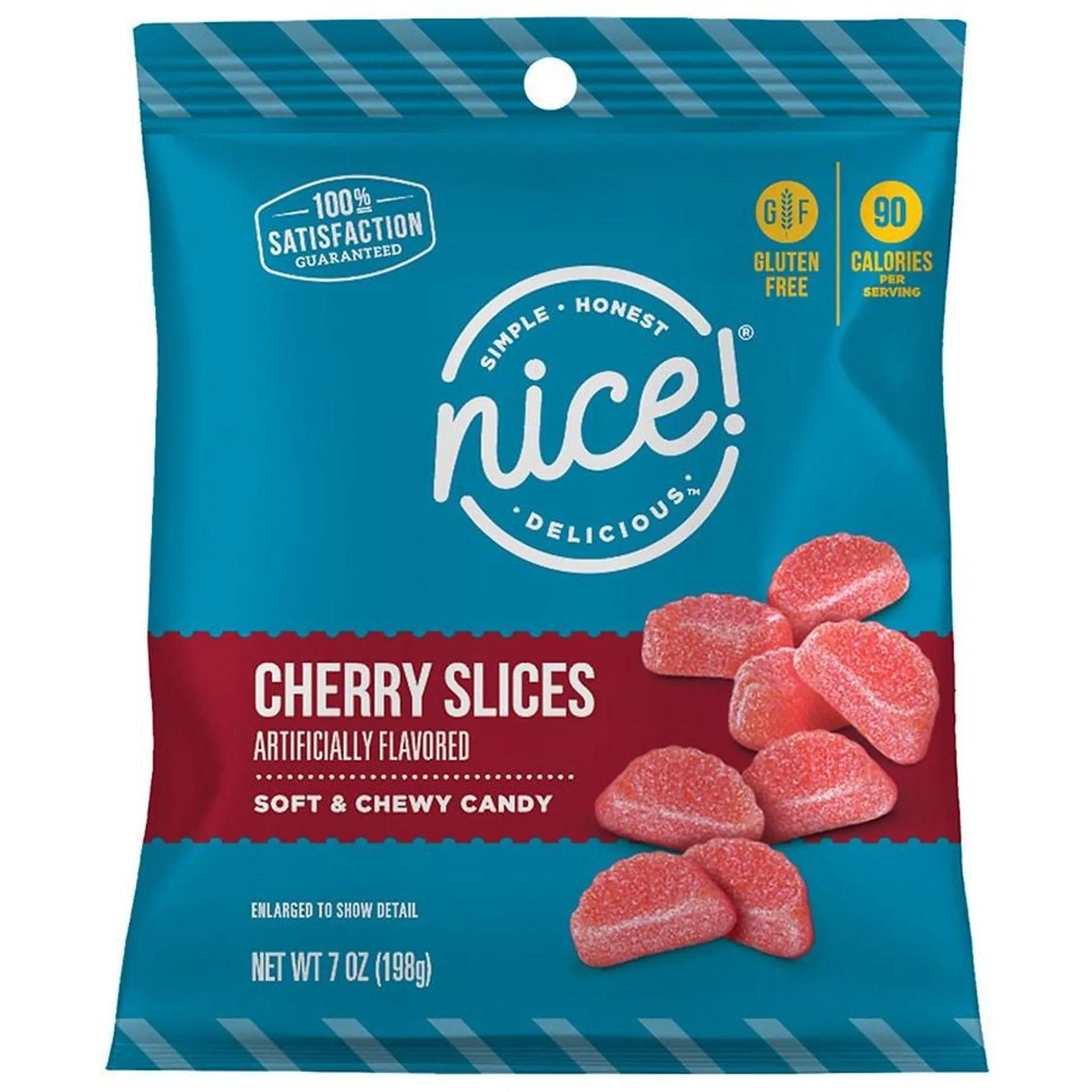 Nice! Jelly Slices Candy, Cherry, 7.0 oz