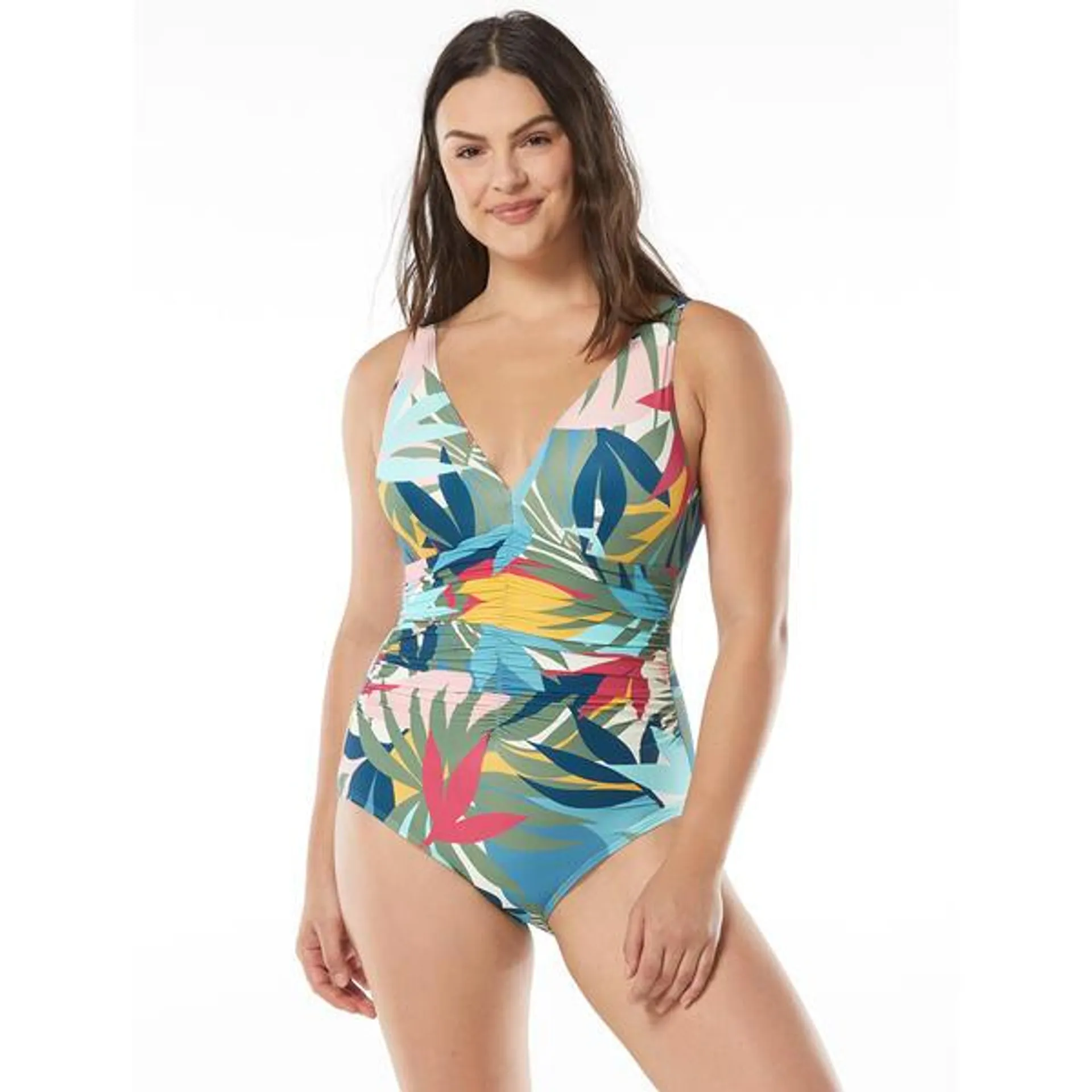 Womens CoCo Reef Solitaire Floral One Piece Swimsuit