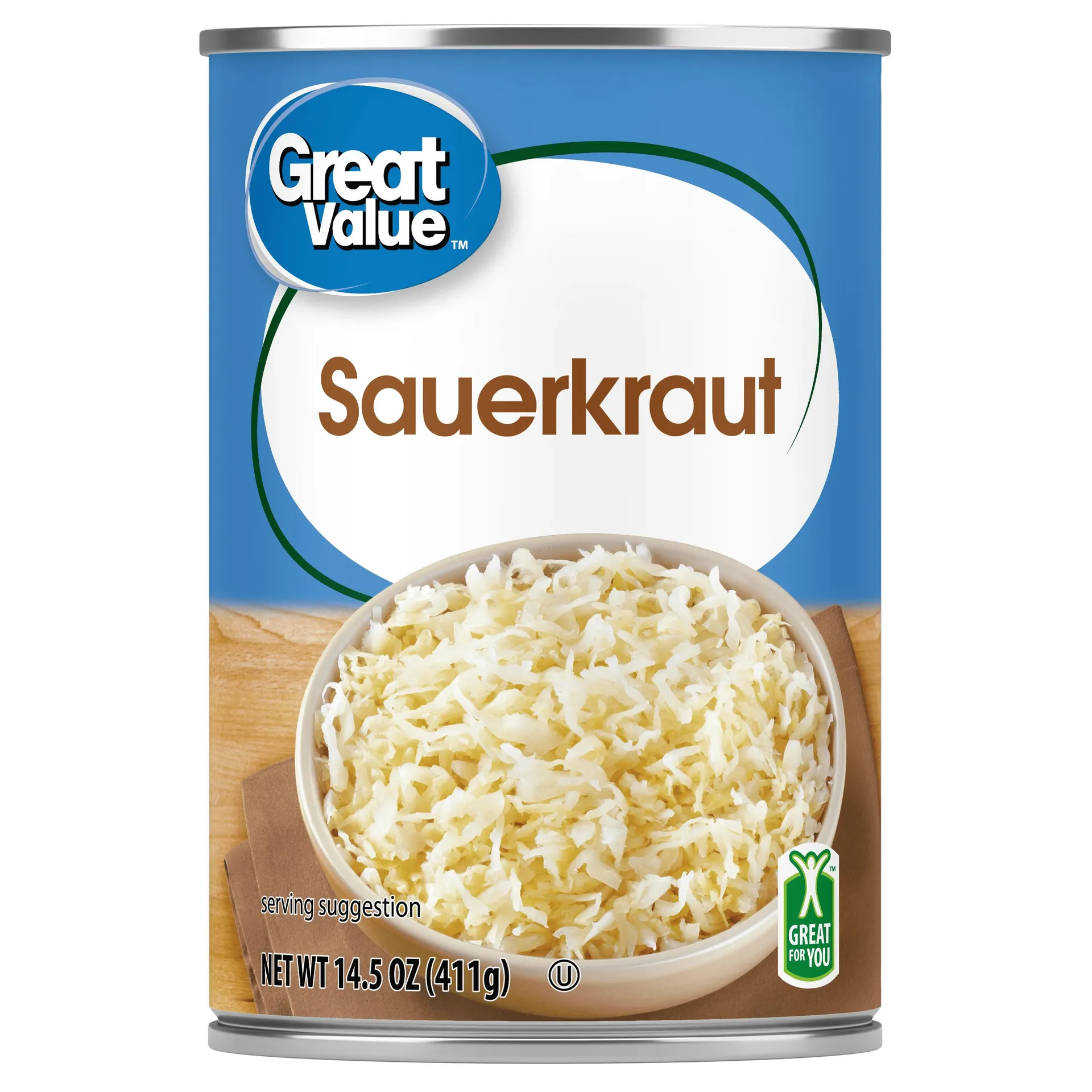 Great Value Sauerkraut, 14.5 oz Can