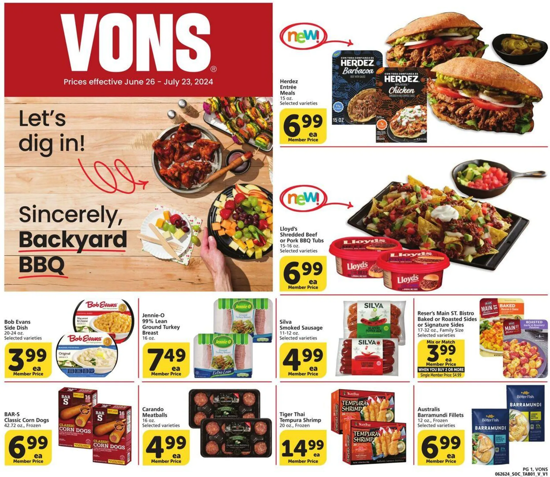 Vons Current weekly ad - 1