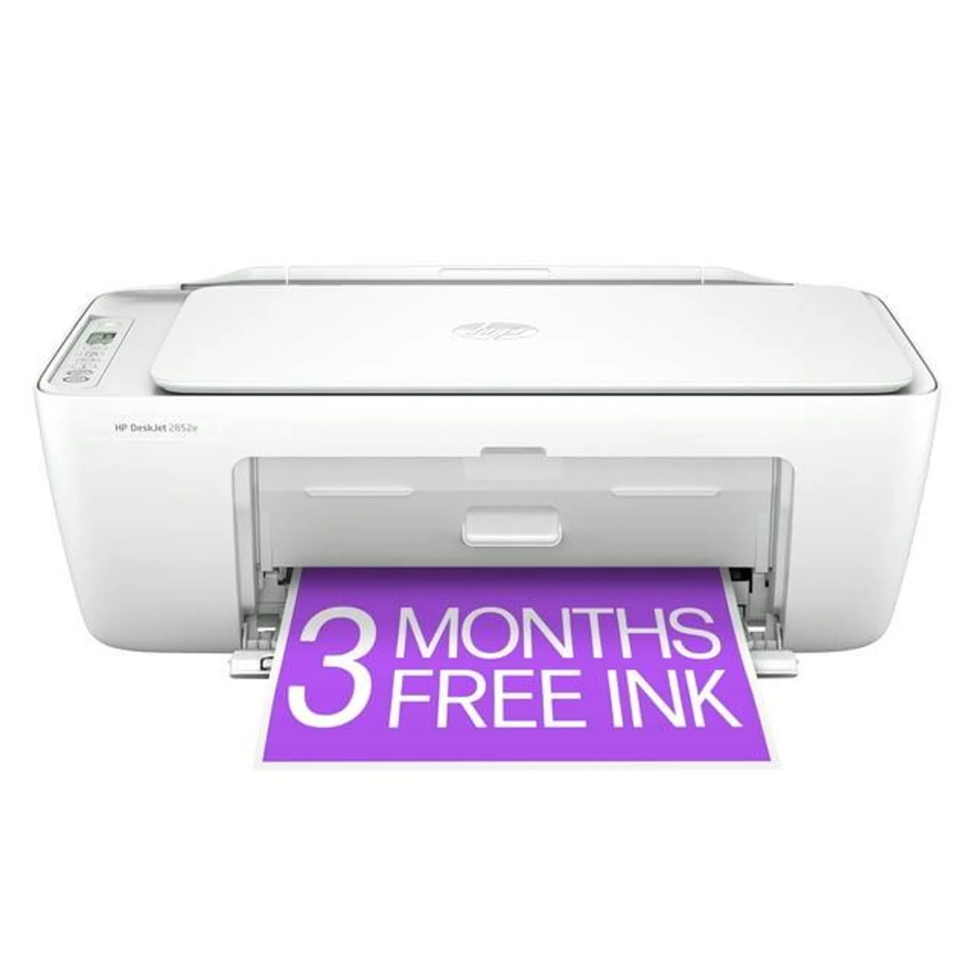 HP DeskJet 2852e Wireless All-in-One Color Inkjet Printer, Scanner, Copier, 3 Months Free Ink