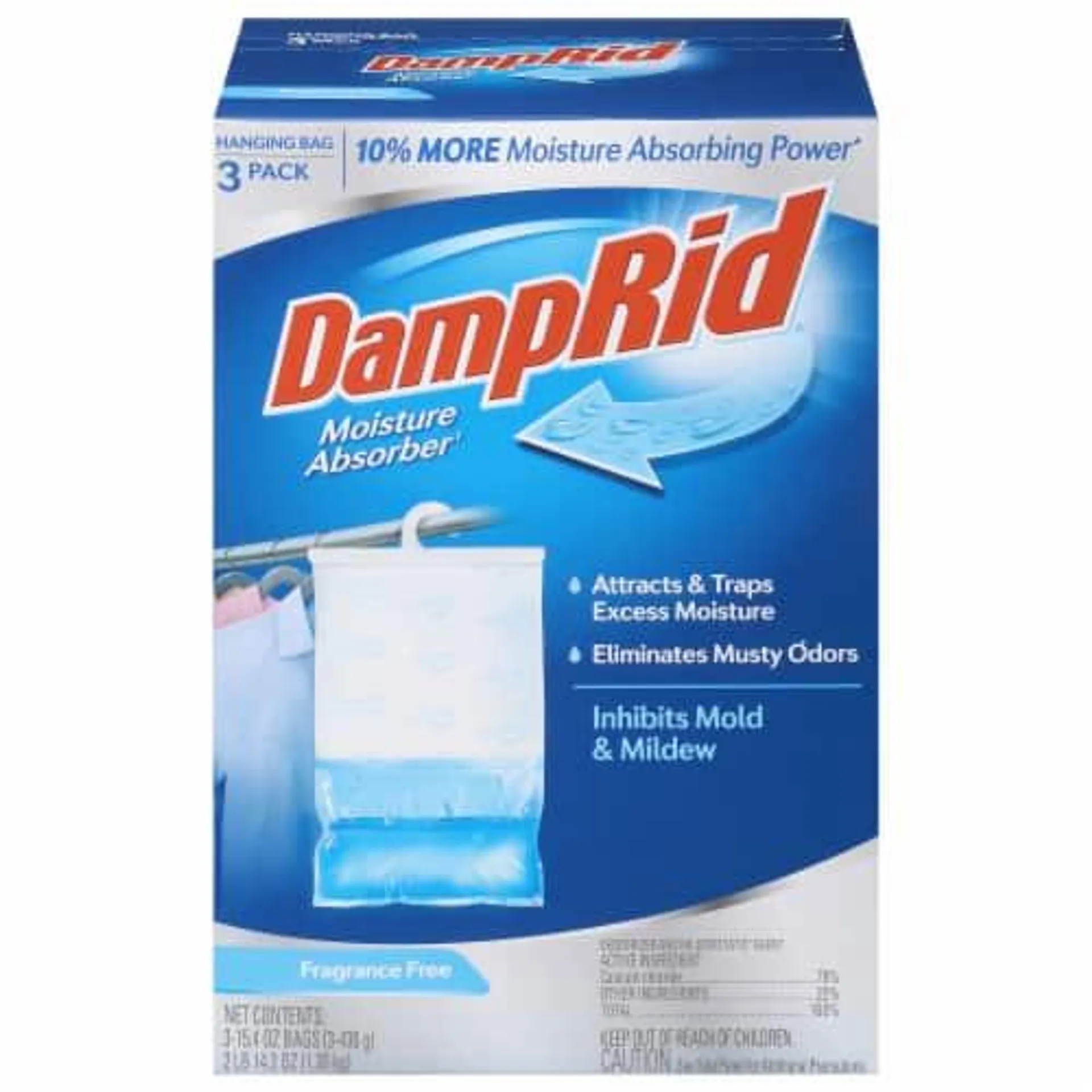 DampRid® Hanging Bag Fragrance Free Moisture Absorber