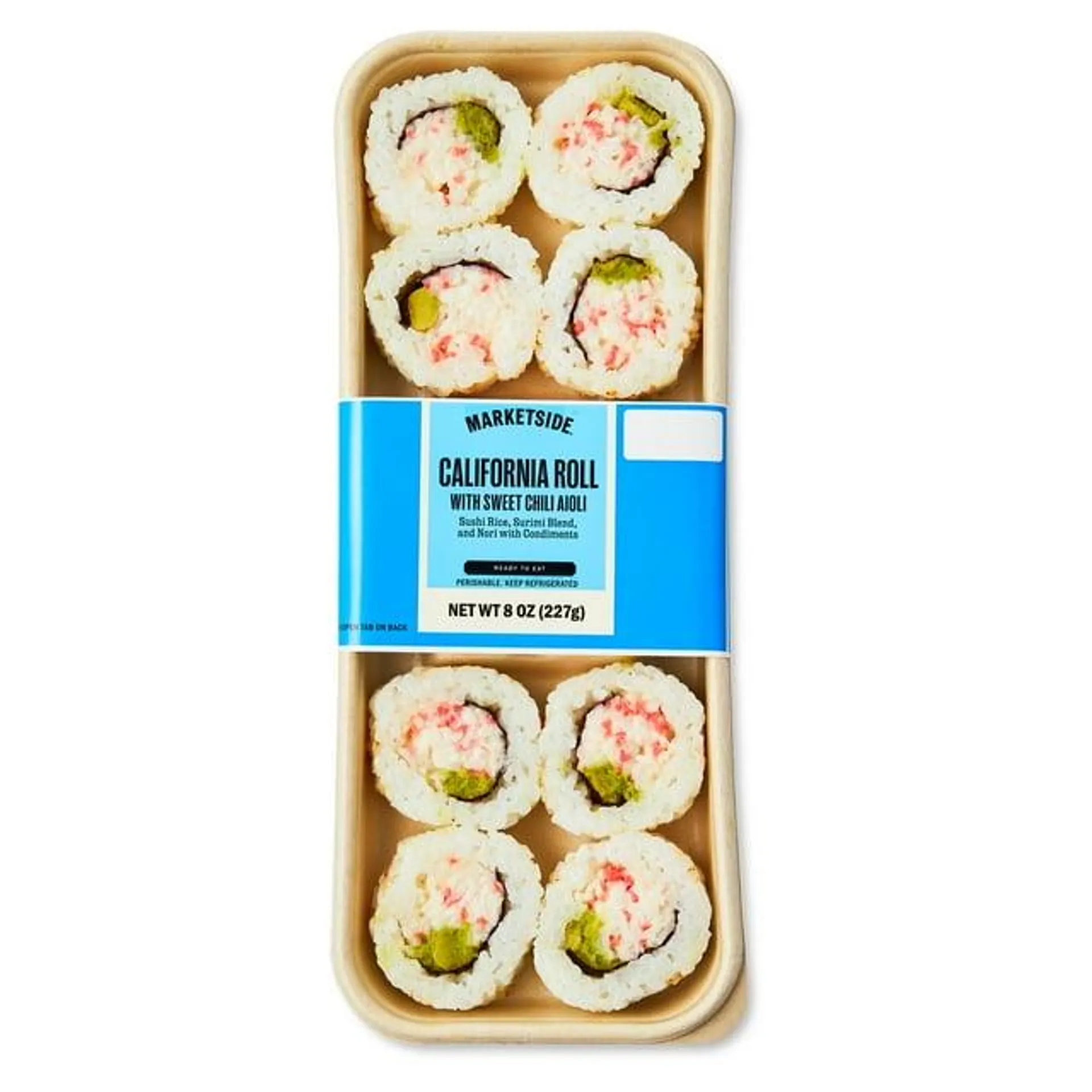 Marketside California Roll Sushi with Sweet Chili Aioli (Ready to Eat), 8 oz