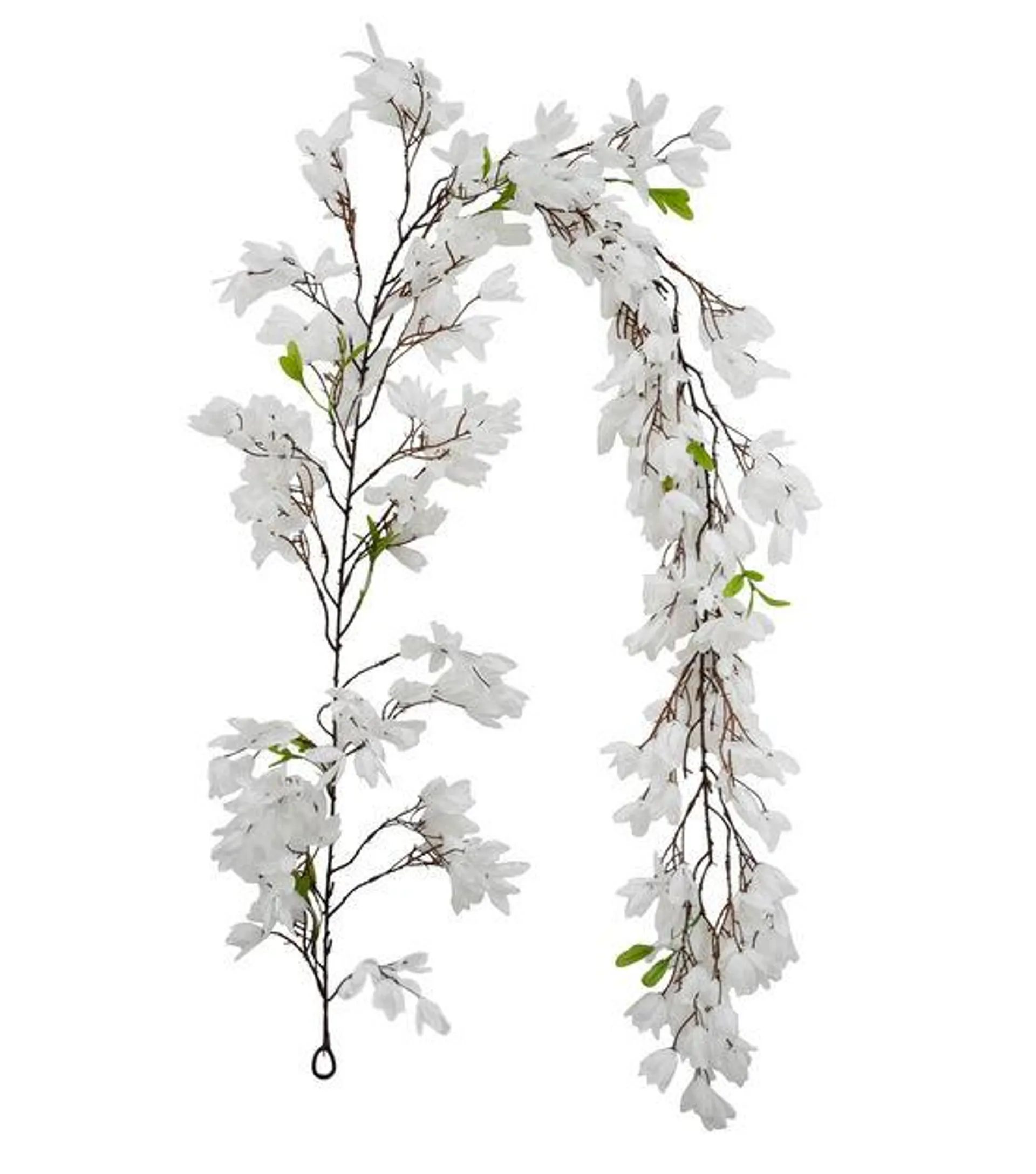 72" Spring White Forsythia Garland by Bloom Room