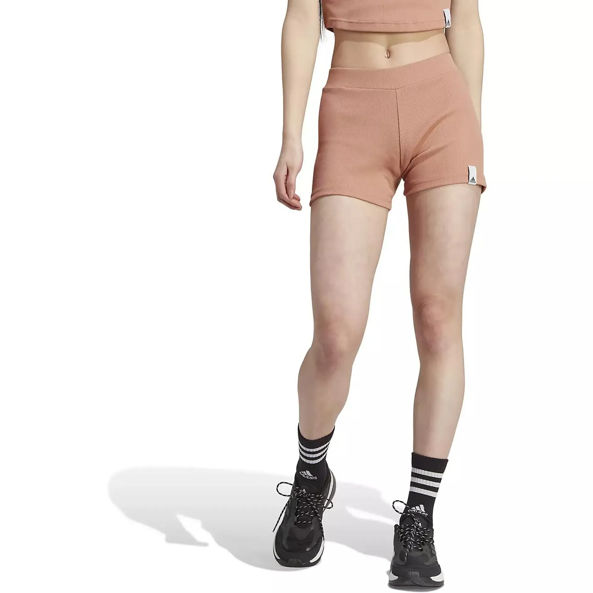 adidas Women's Sportswear Lounge Ribbed Booty Shorts