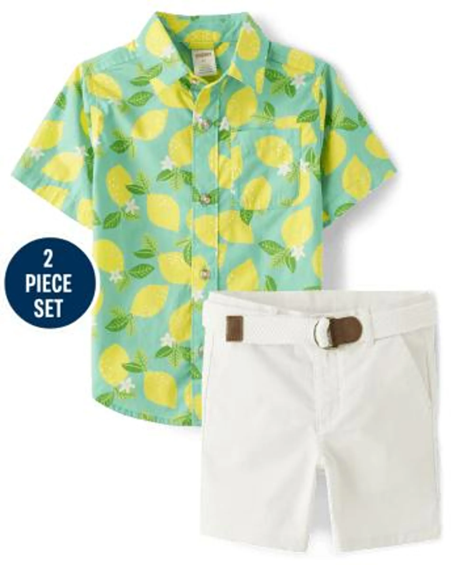 Boys Lemon 2-Piece Outfit Set - Little Classics - multi clr