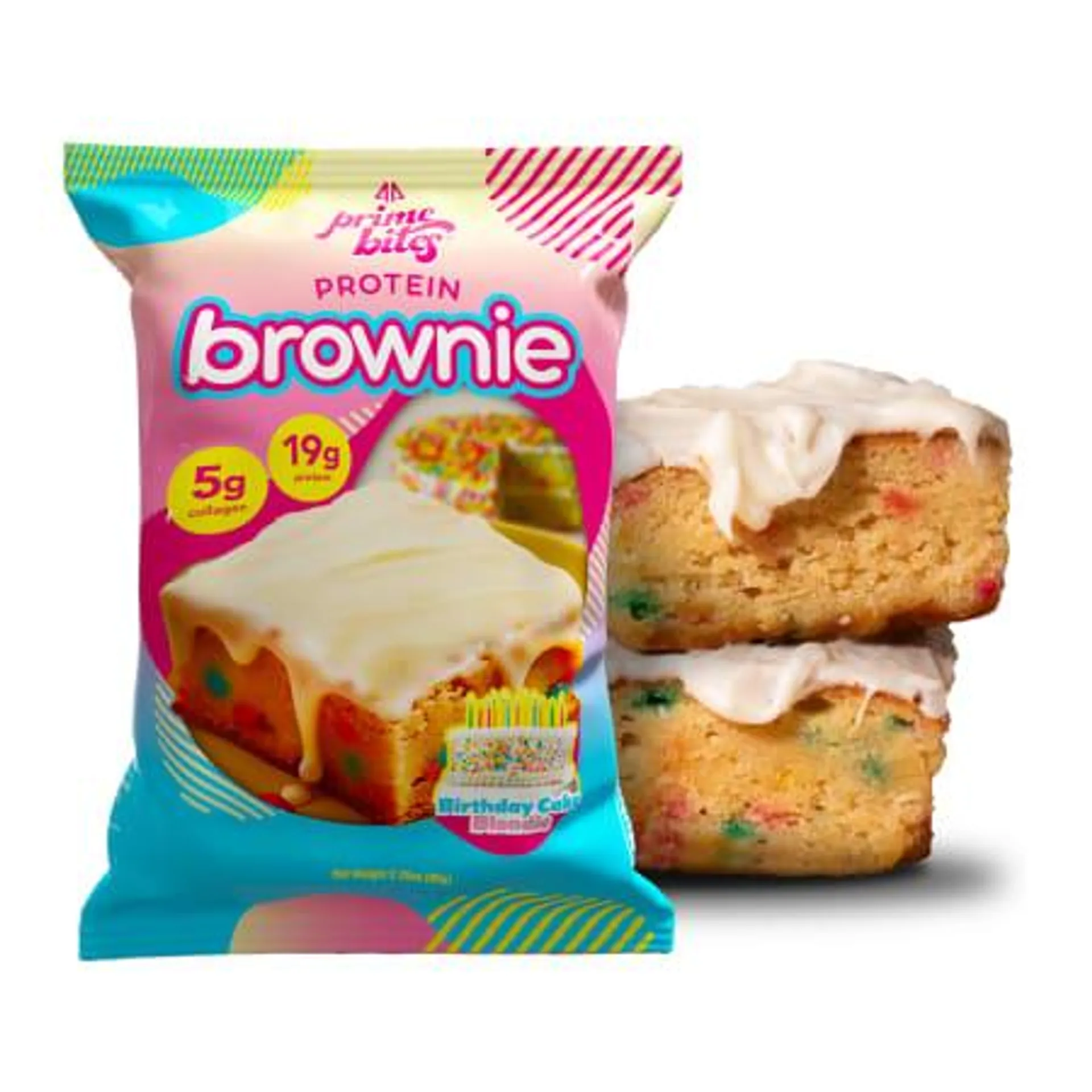 Prime Bites® Protein Brownie 2.29oz - Birthday Cake Blondie